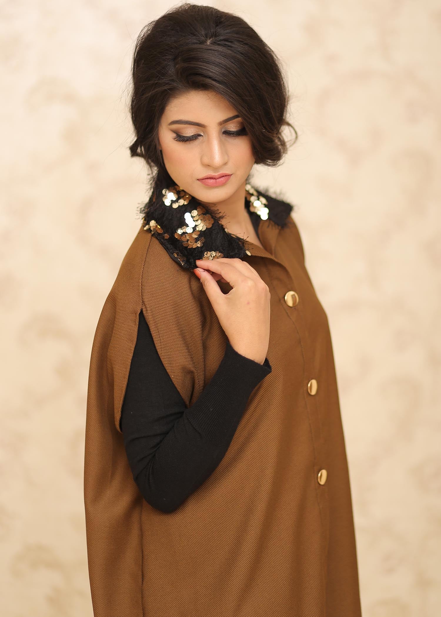 corduroy Tunic in Brown