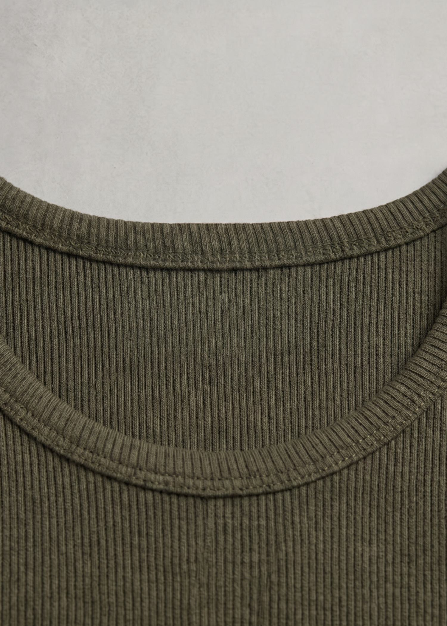 cotton Tank Top in Olive green