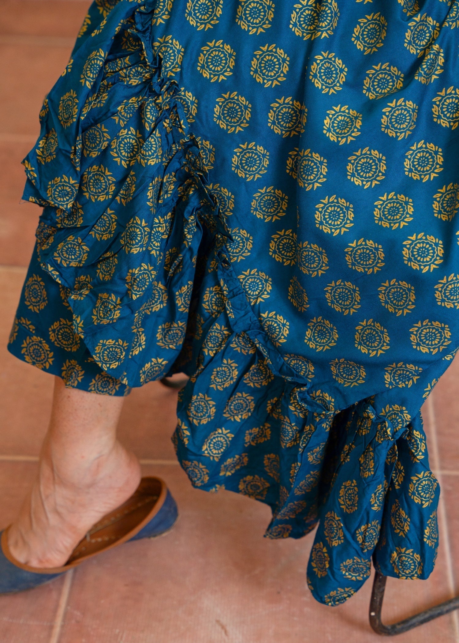 linen Maxi in Teal