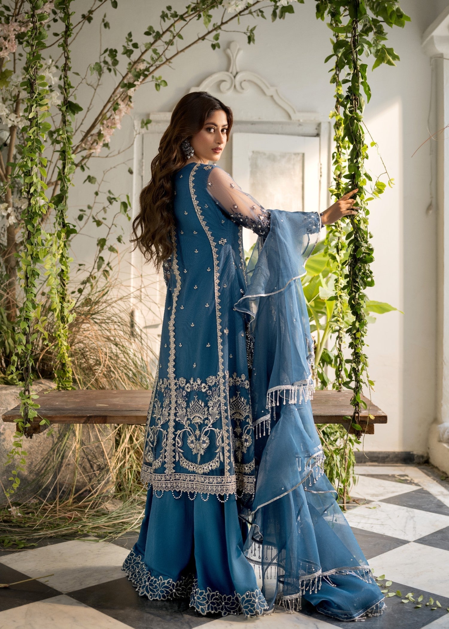 net Sharara in Teal