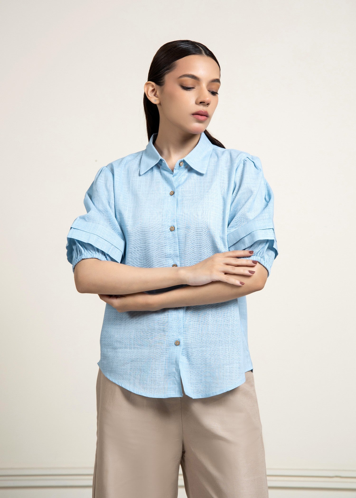 cotton Top in Sky blue