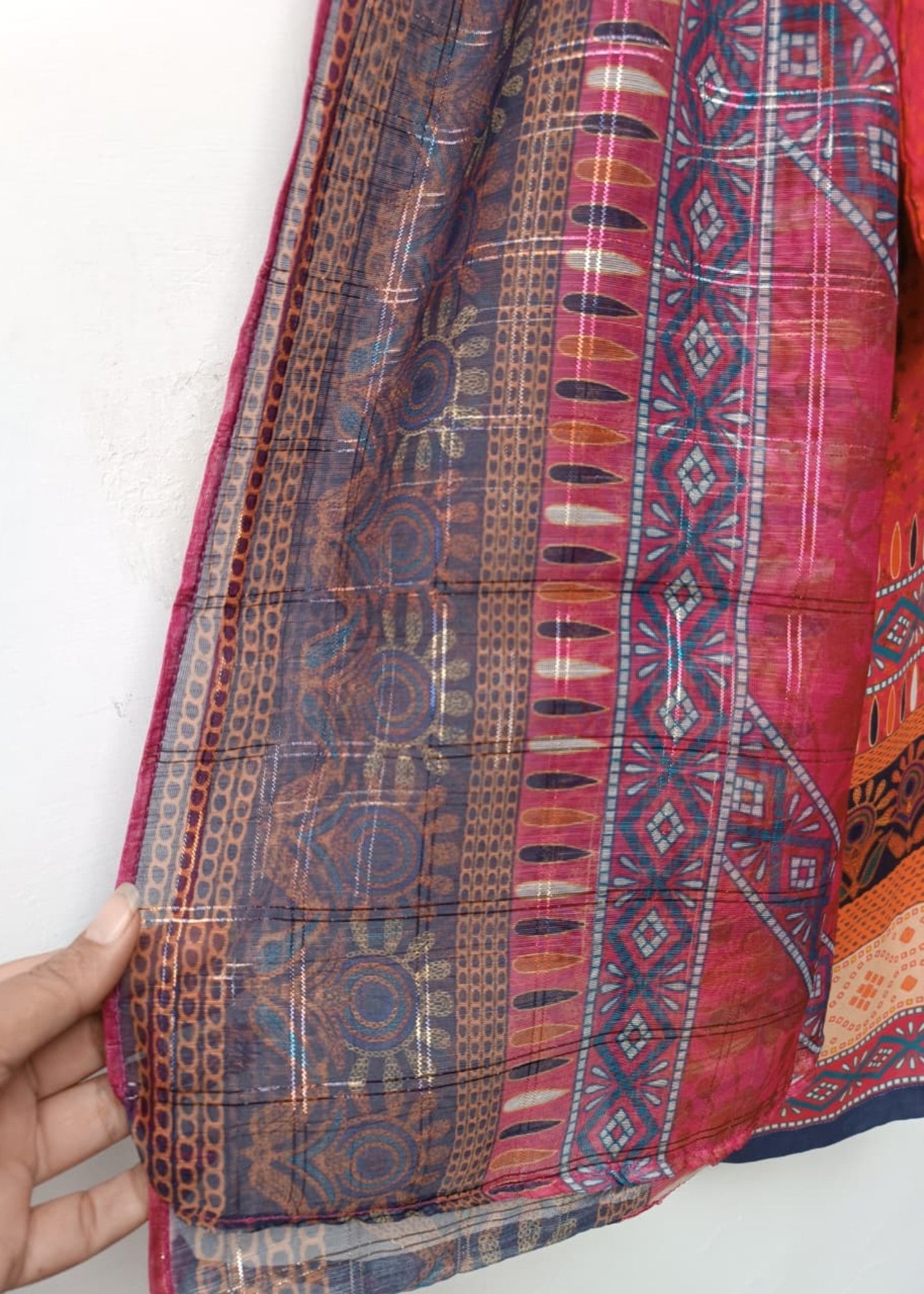 lawn Kurta Set in Strawberry pink