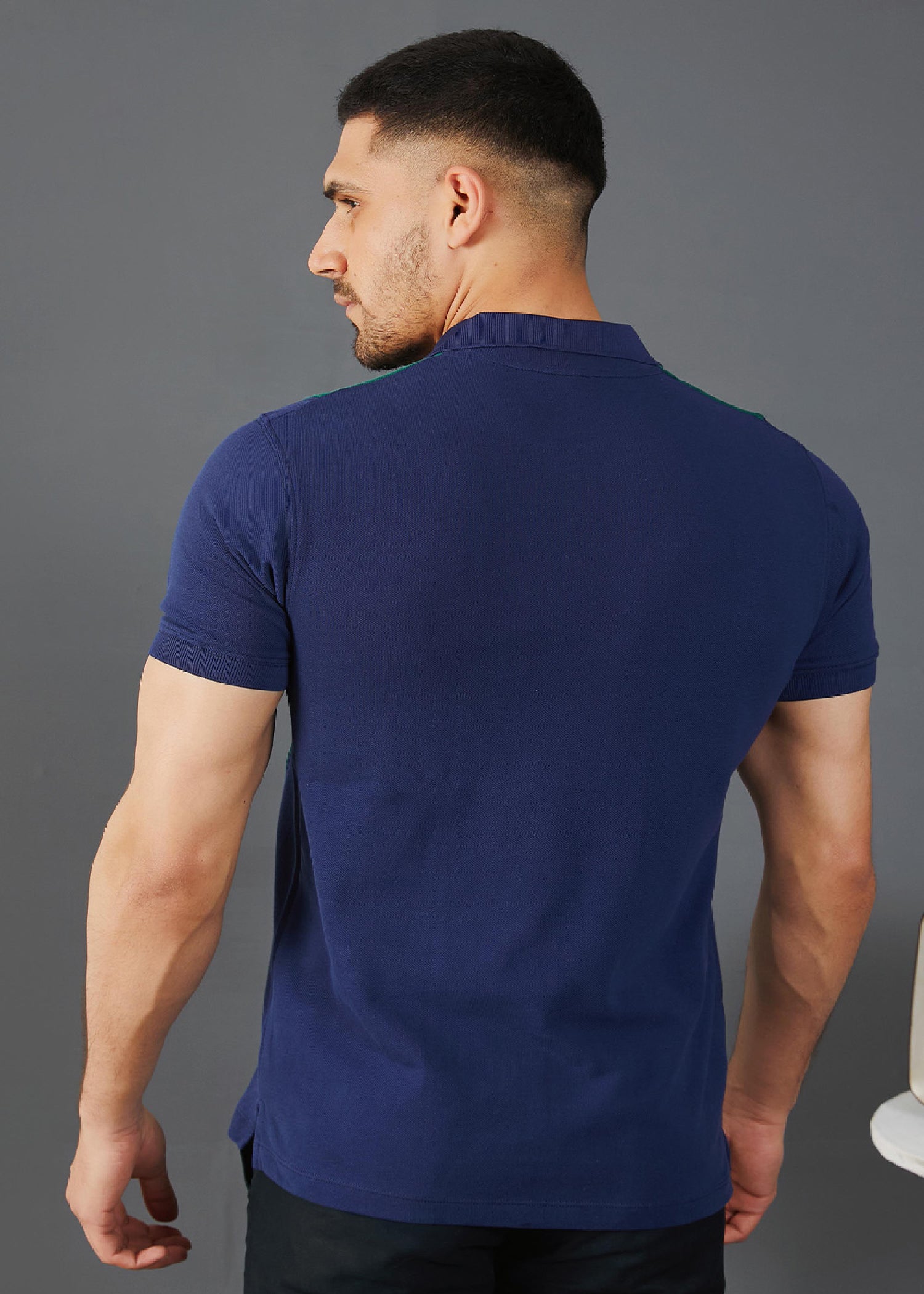 porque/pique Polo Shirt in Navy blue