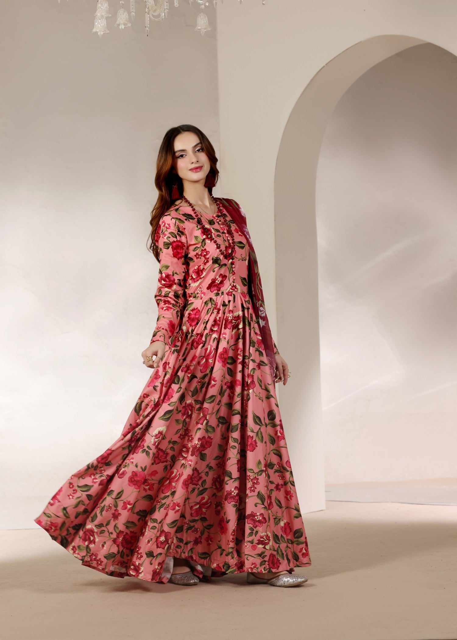 lawn Maxi in Pink