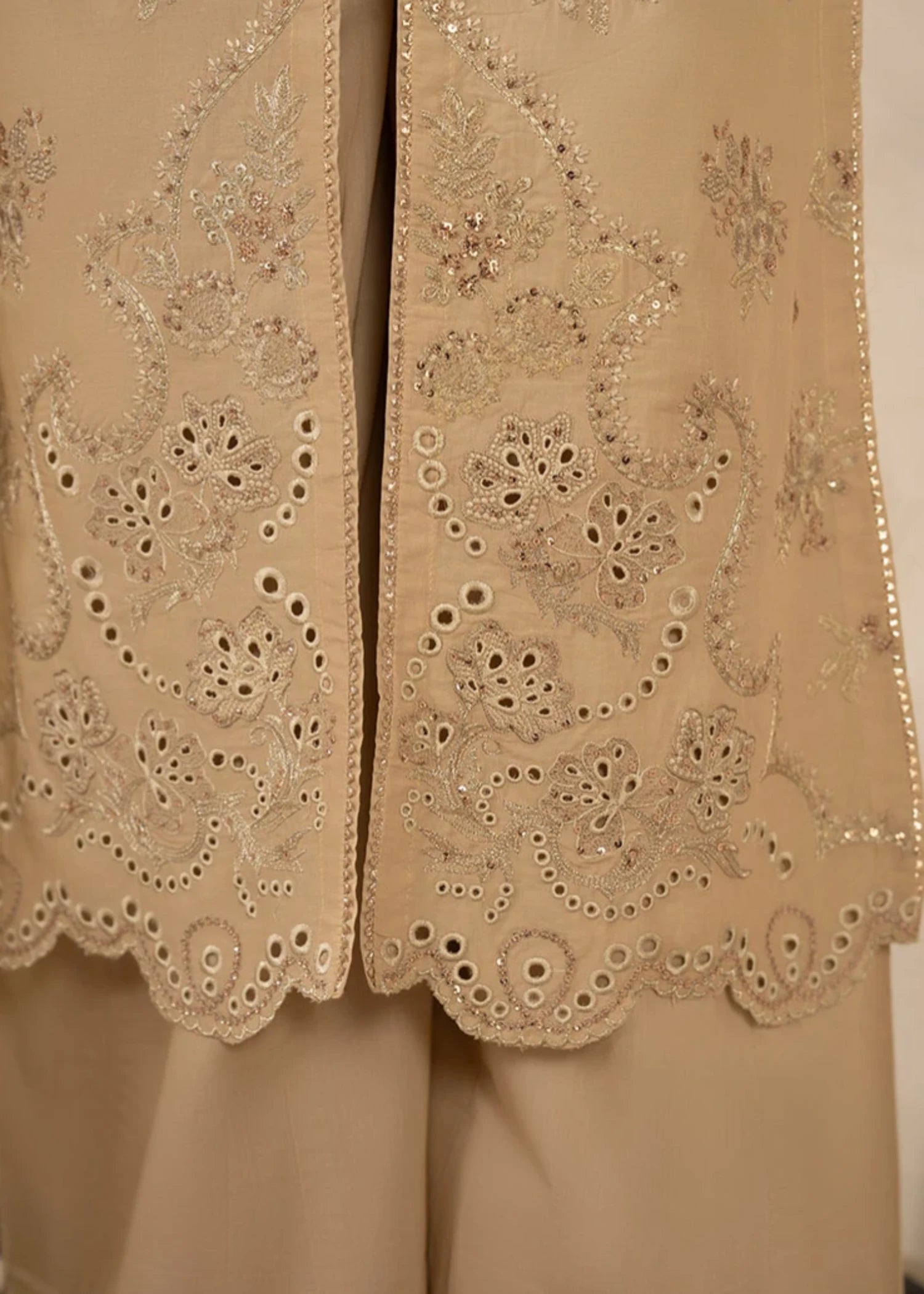 cambric Sharara in Off-white