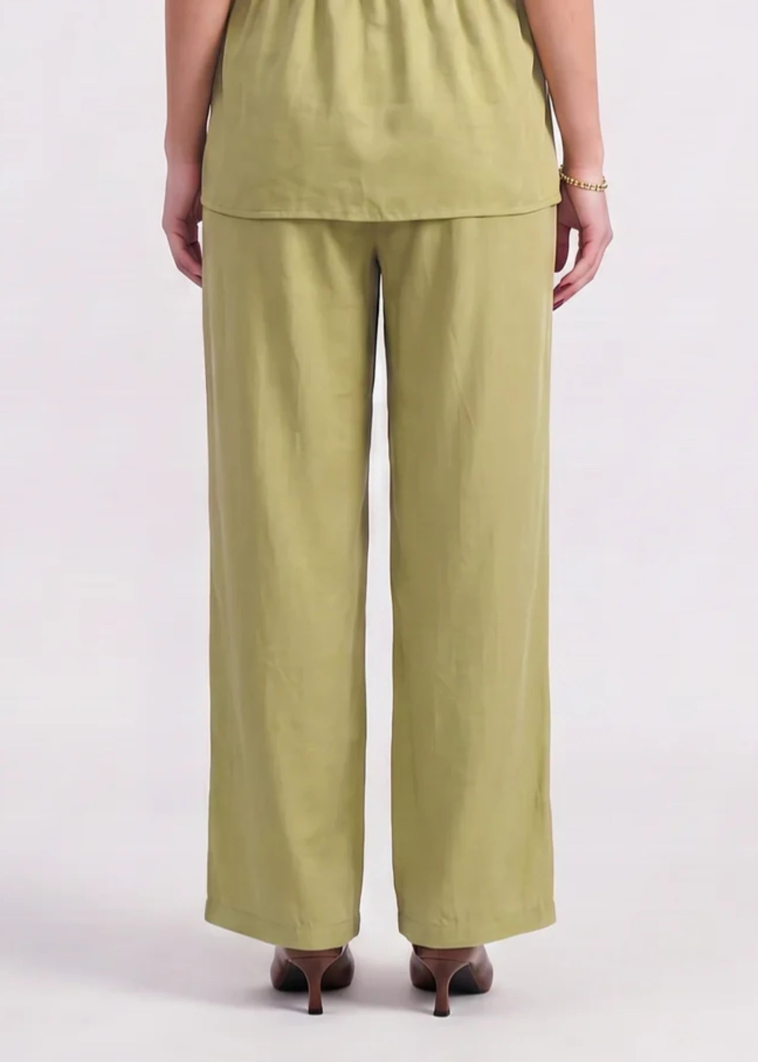 cotton Trousers in Sage green