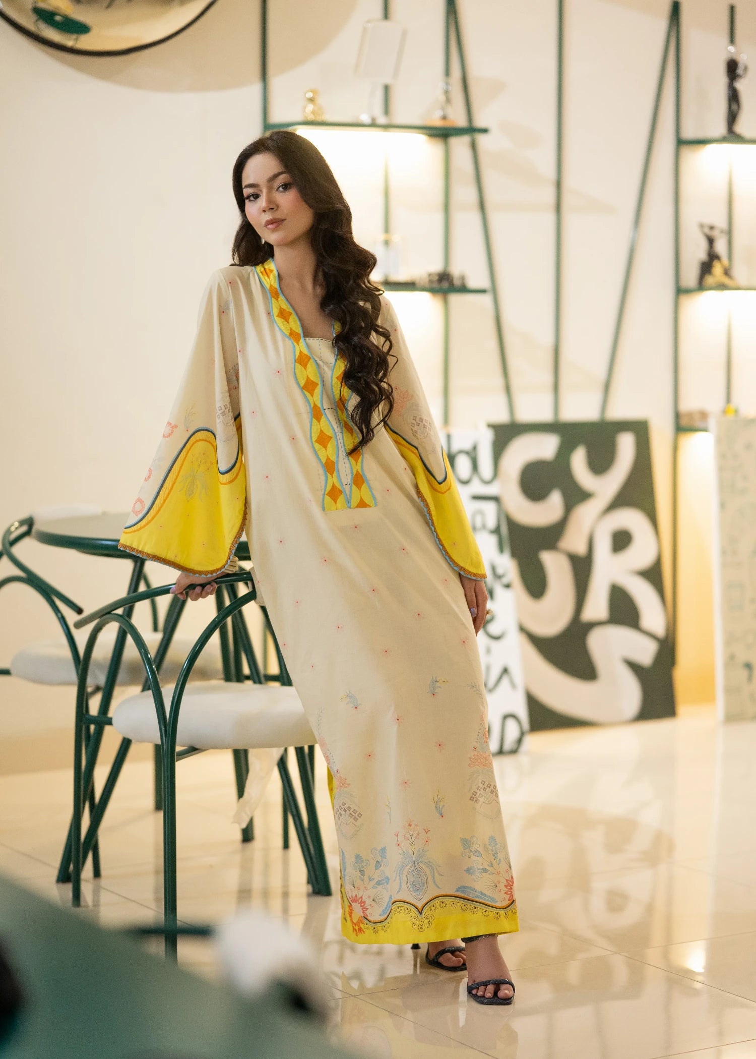 lawn Co Ord Sets in Champagne, multi