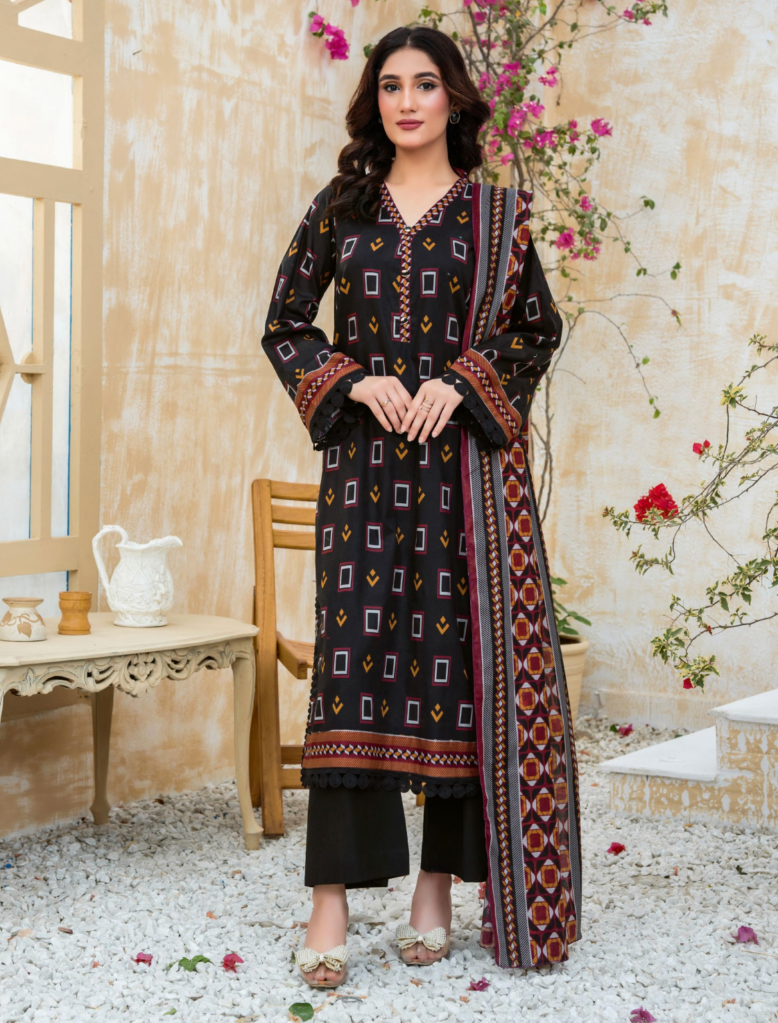 Dabiha Printed Lawn D-2