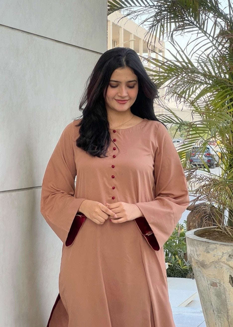 georgette Co Ord Sets in Rust orange
