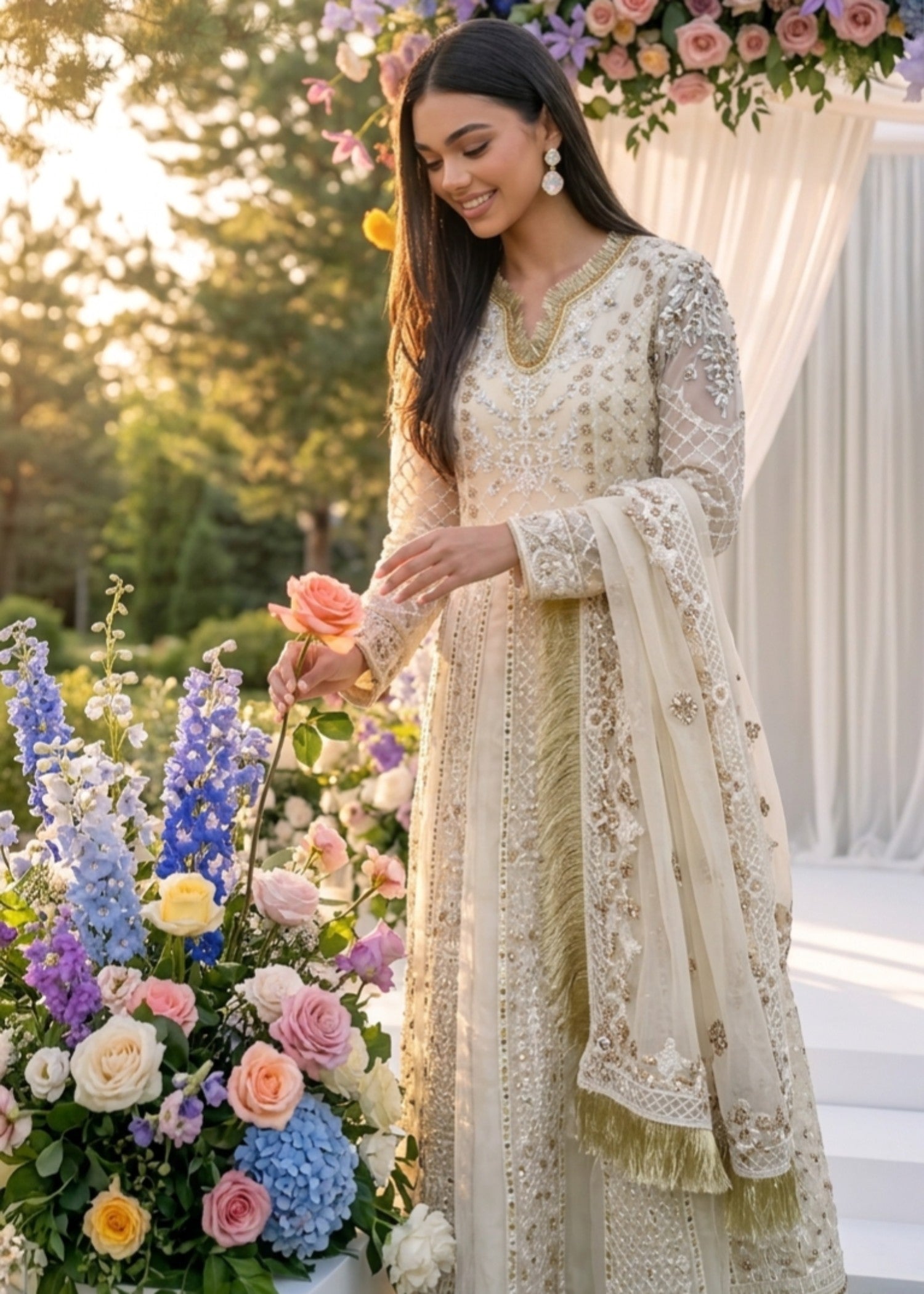 organza Maxi in Light yellow