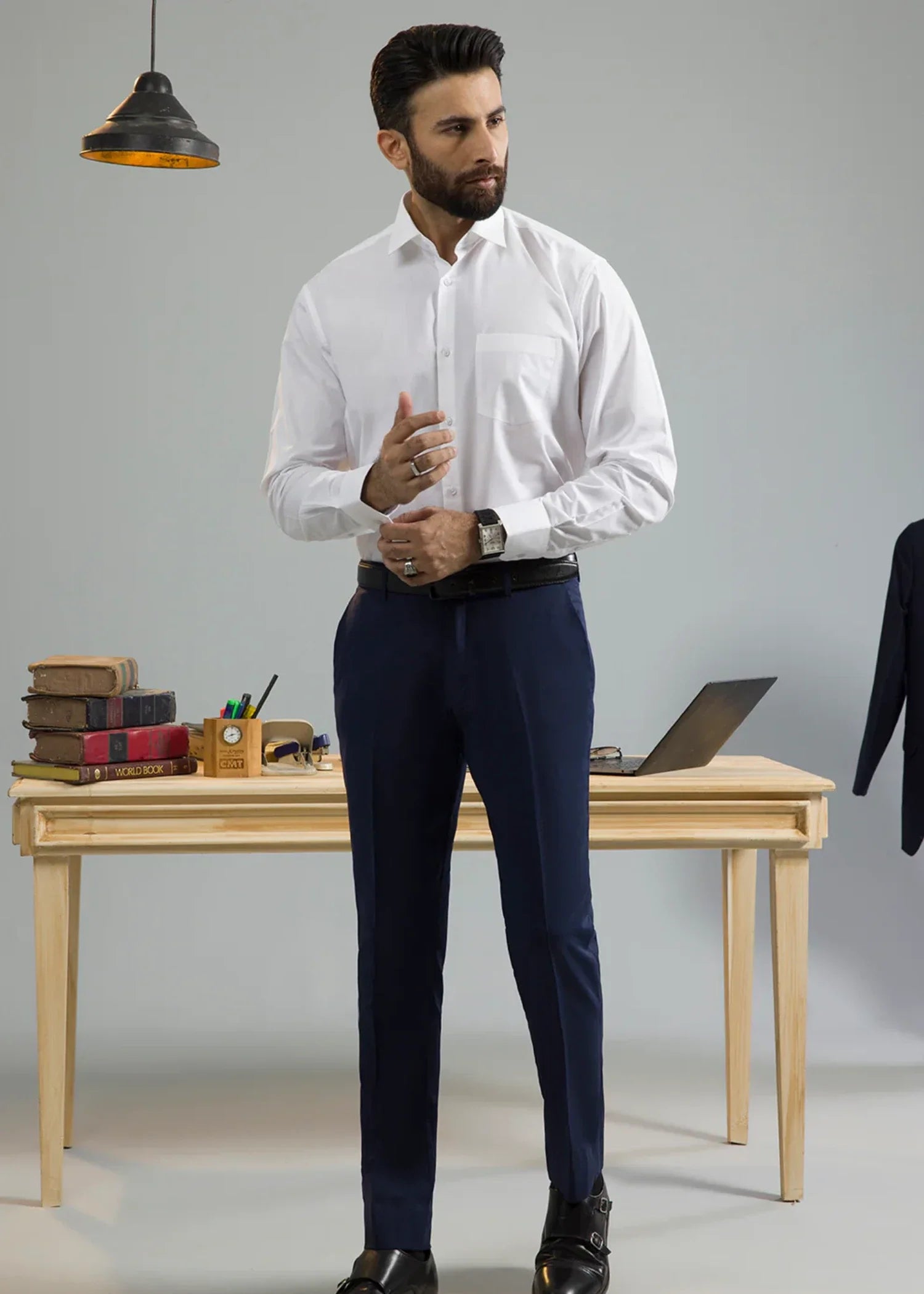 cotton Formal Shirt in White