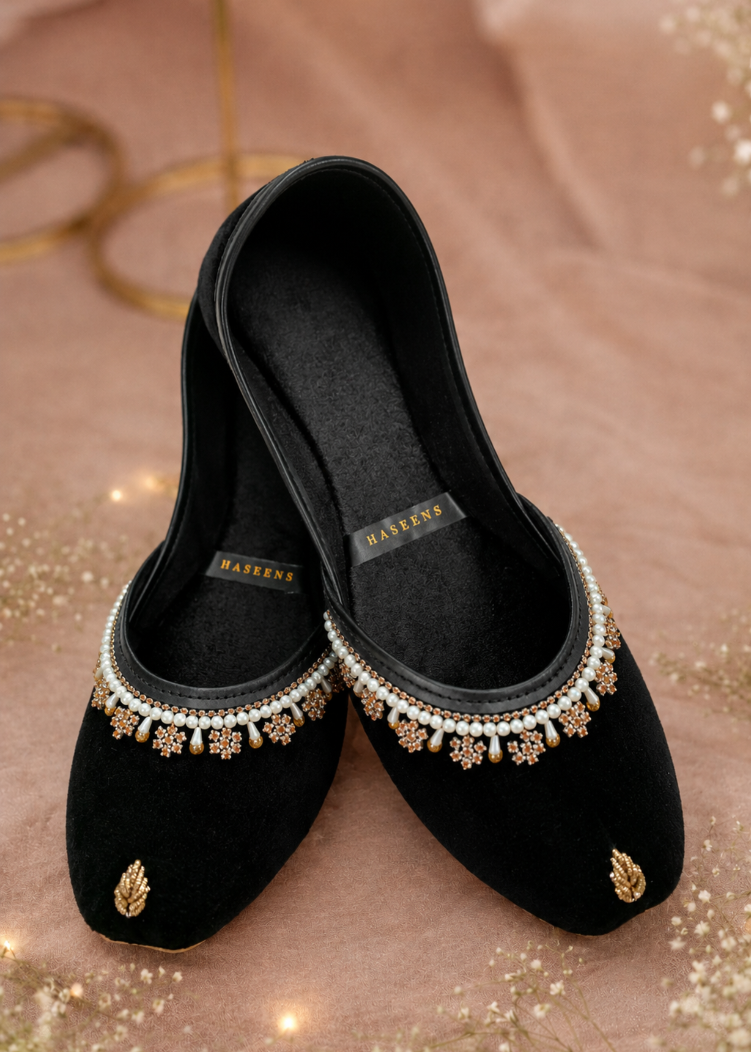 Khussa in Black by - High Quality Women Khussa OJI2031