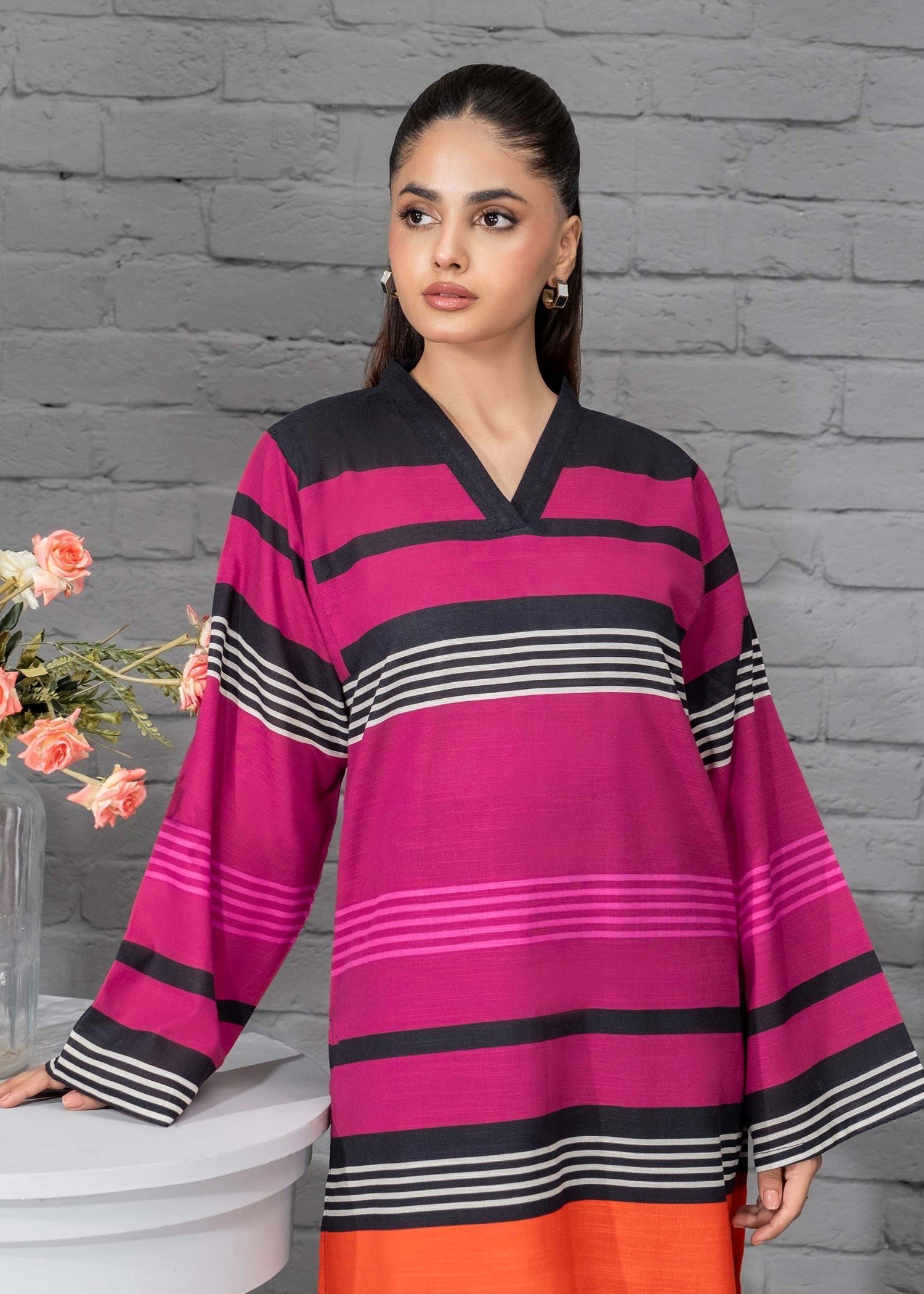 arabic lawn Co Ord Sets in Watermelon