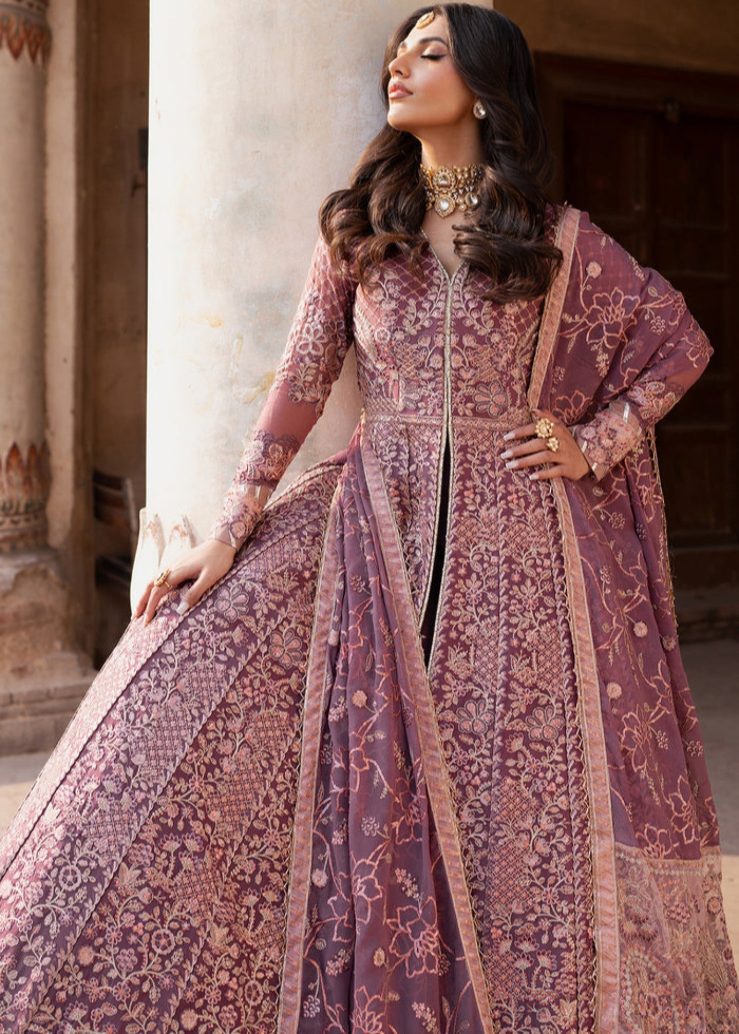 chiffon Maxi in Bubblegum pink