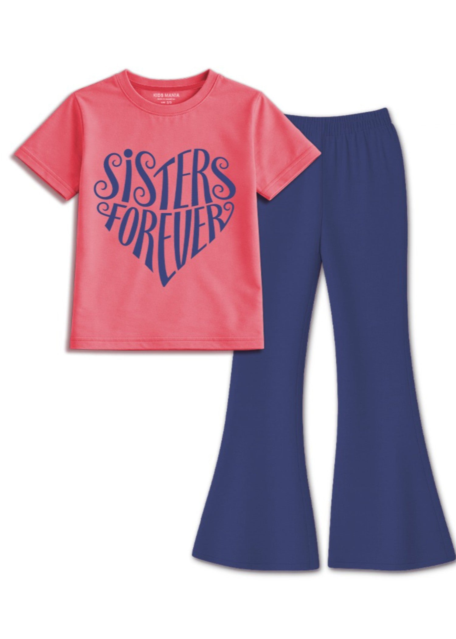 Co Ord Sets in Coral pink, navy blue