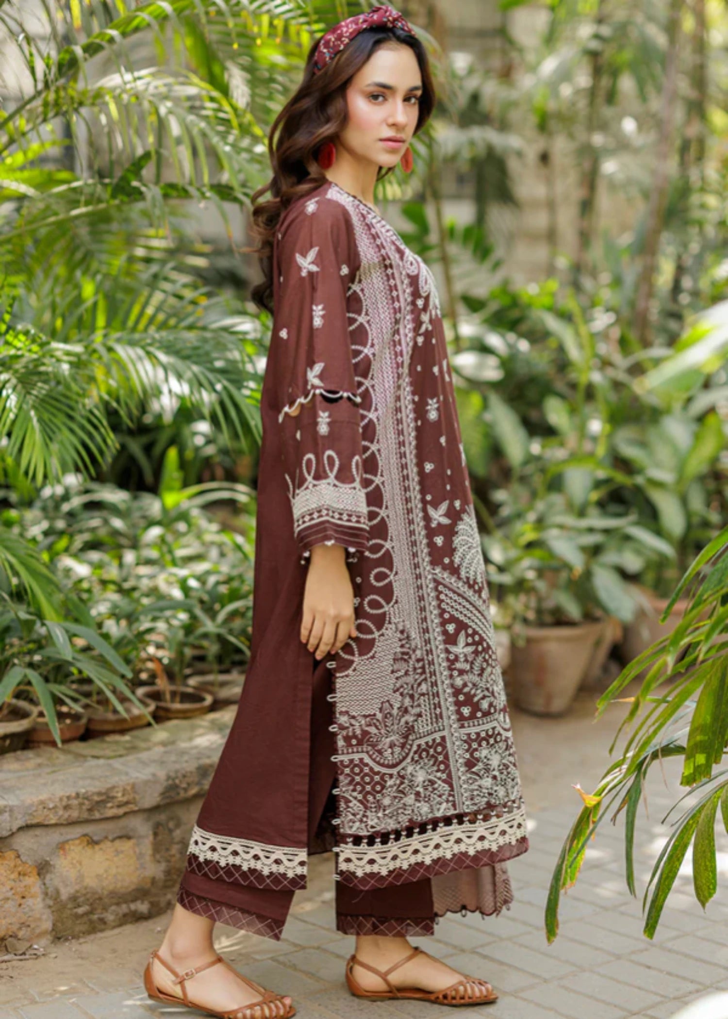 cotton Unstitched in Chocolate brown