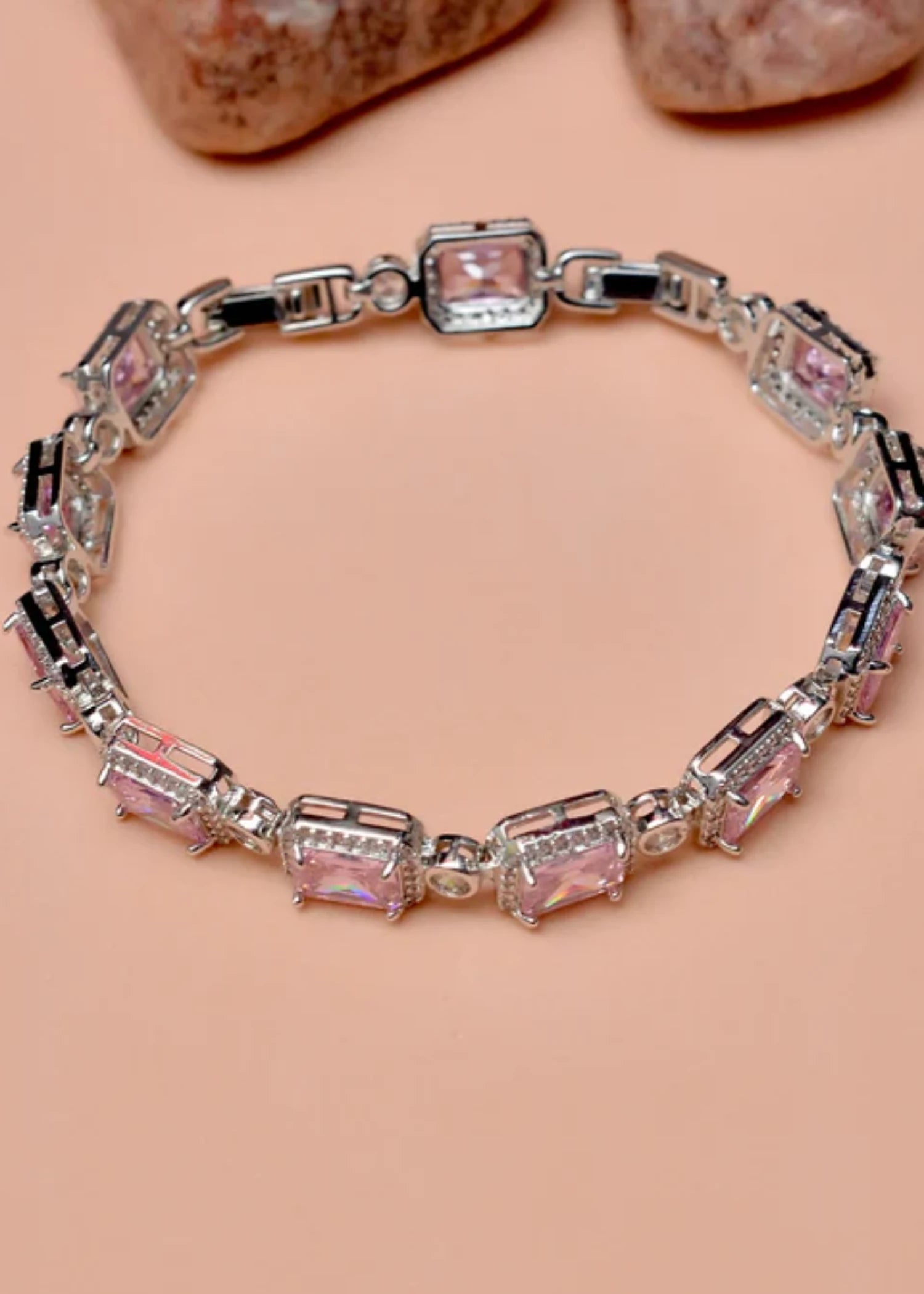 Bracelet in Pink Color by - Trendy Women Bracelet PJV3687