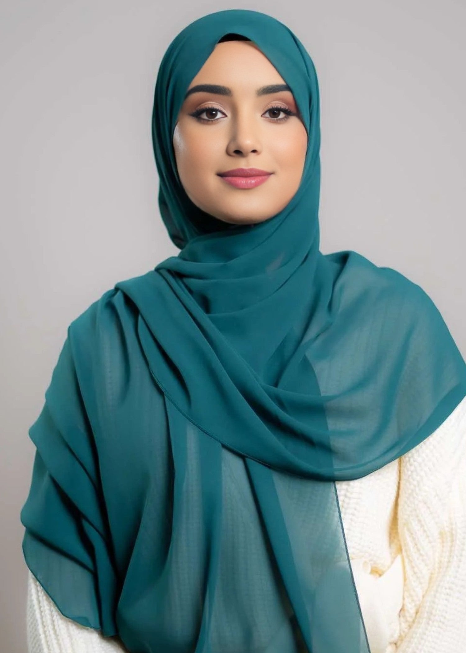 chiffon Hijab in Green