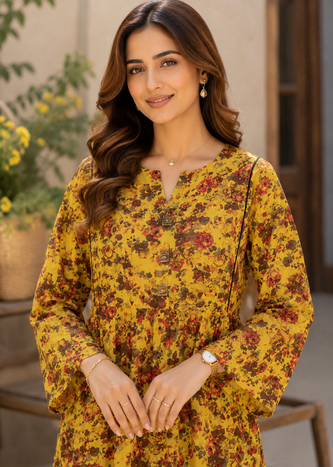 lawn Tunic in Mellow yellow