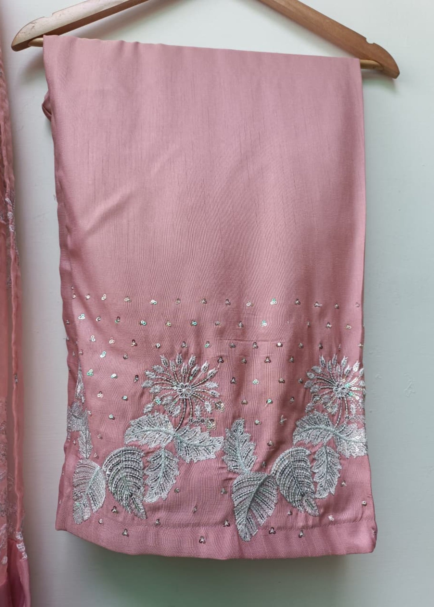 raw silk Kurta Set in Pink sherbert