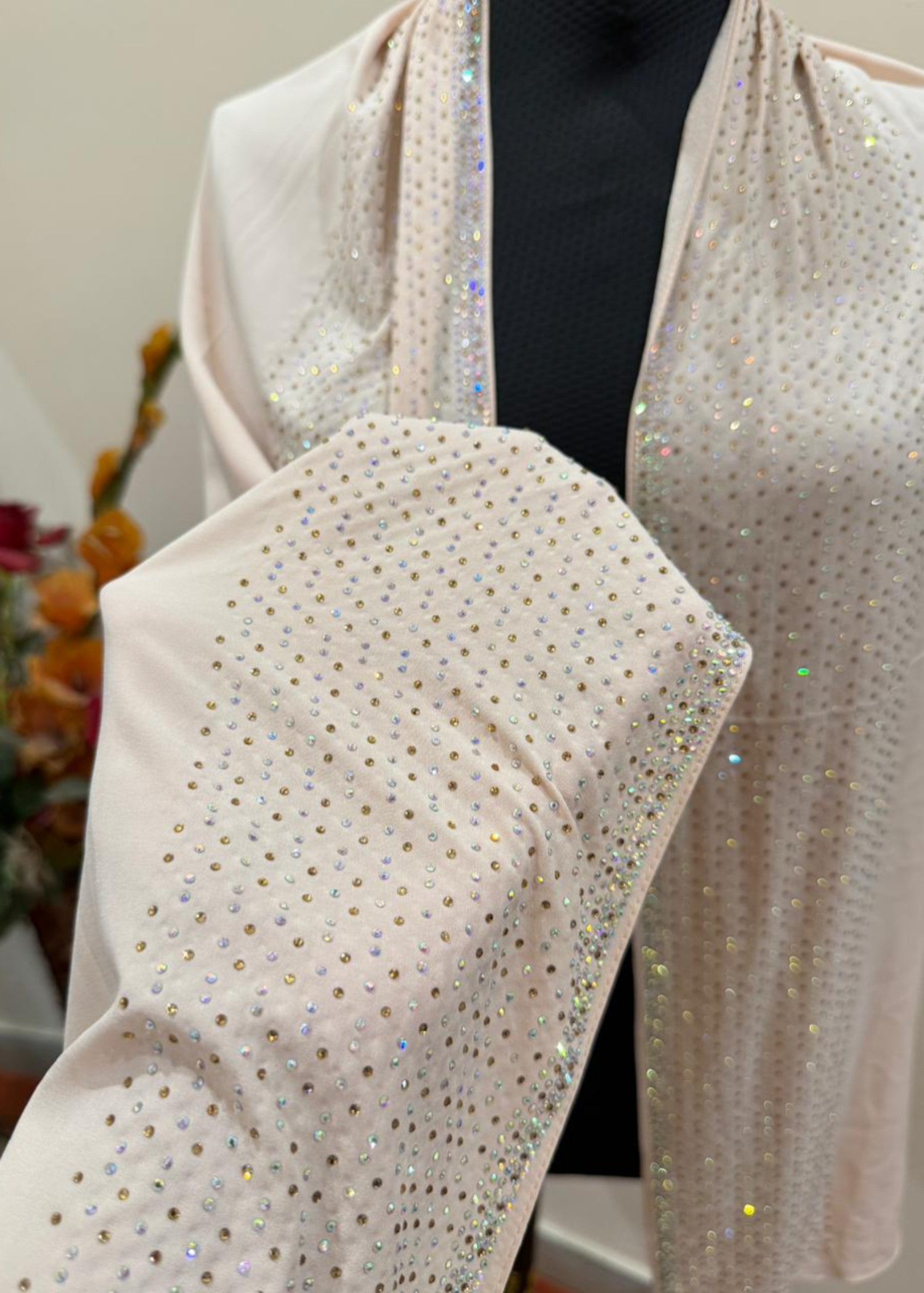 nidha Hijab in Peach orange