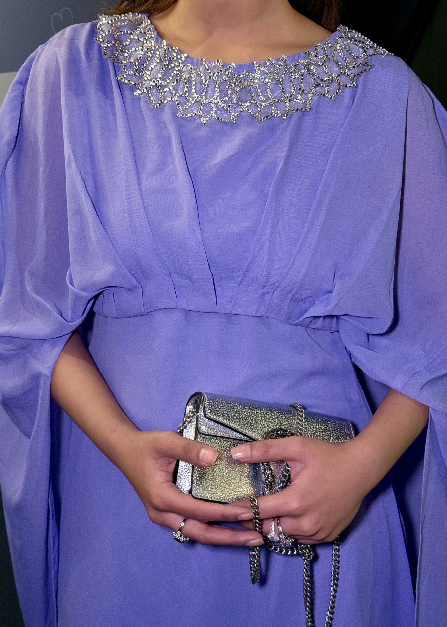 chiffon Dress in Lilac