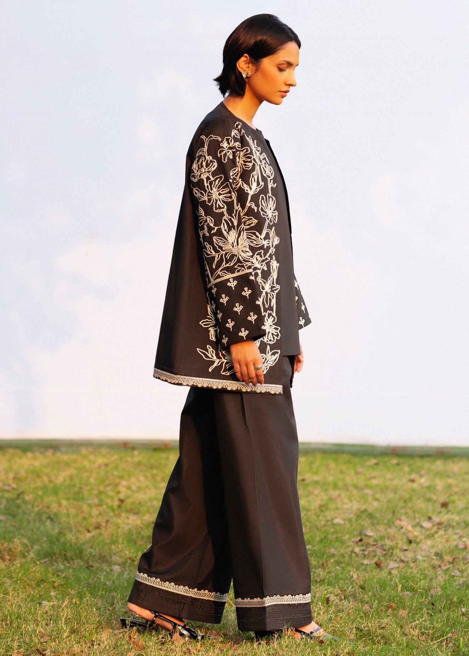 cotton Jacket in Black