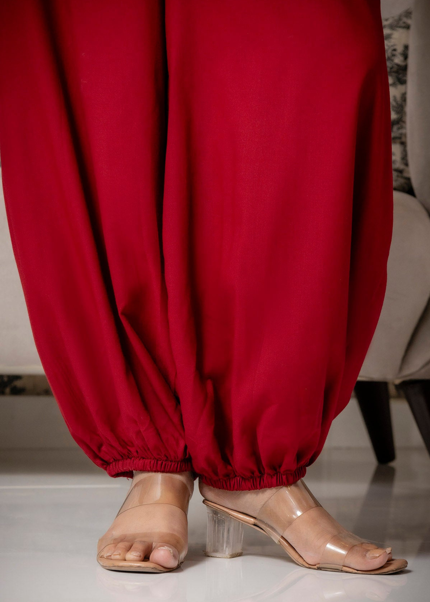 irish linen Co Ord Sets in Maroon