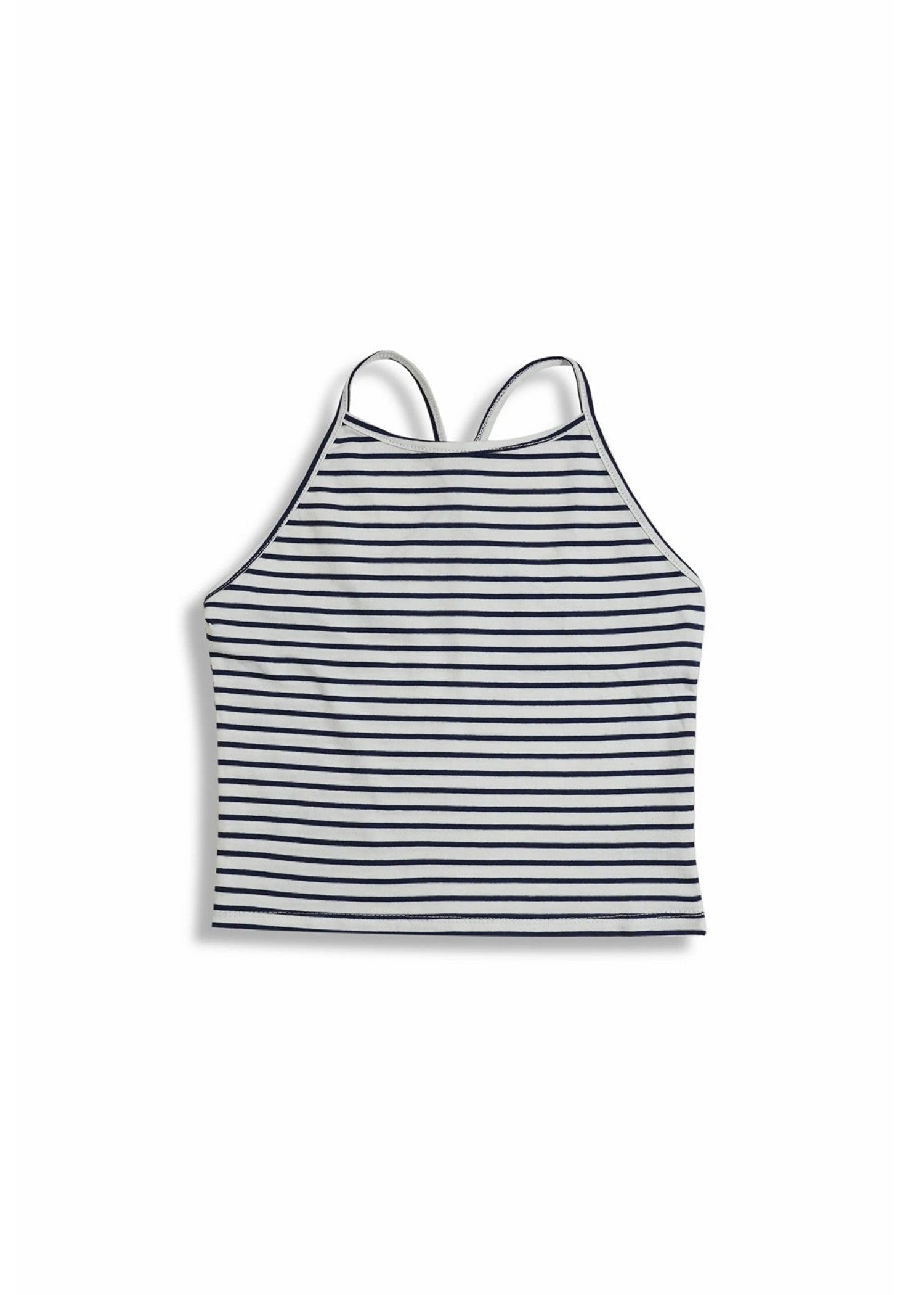 cotton jersey Tank Top in Black, white