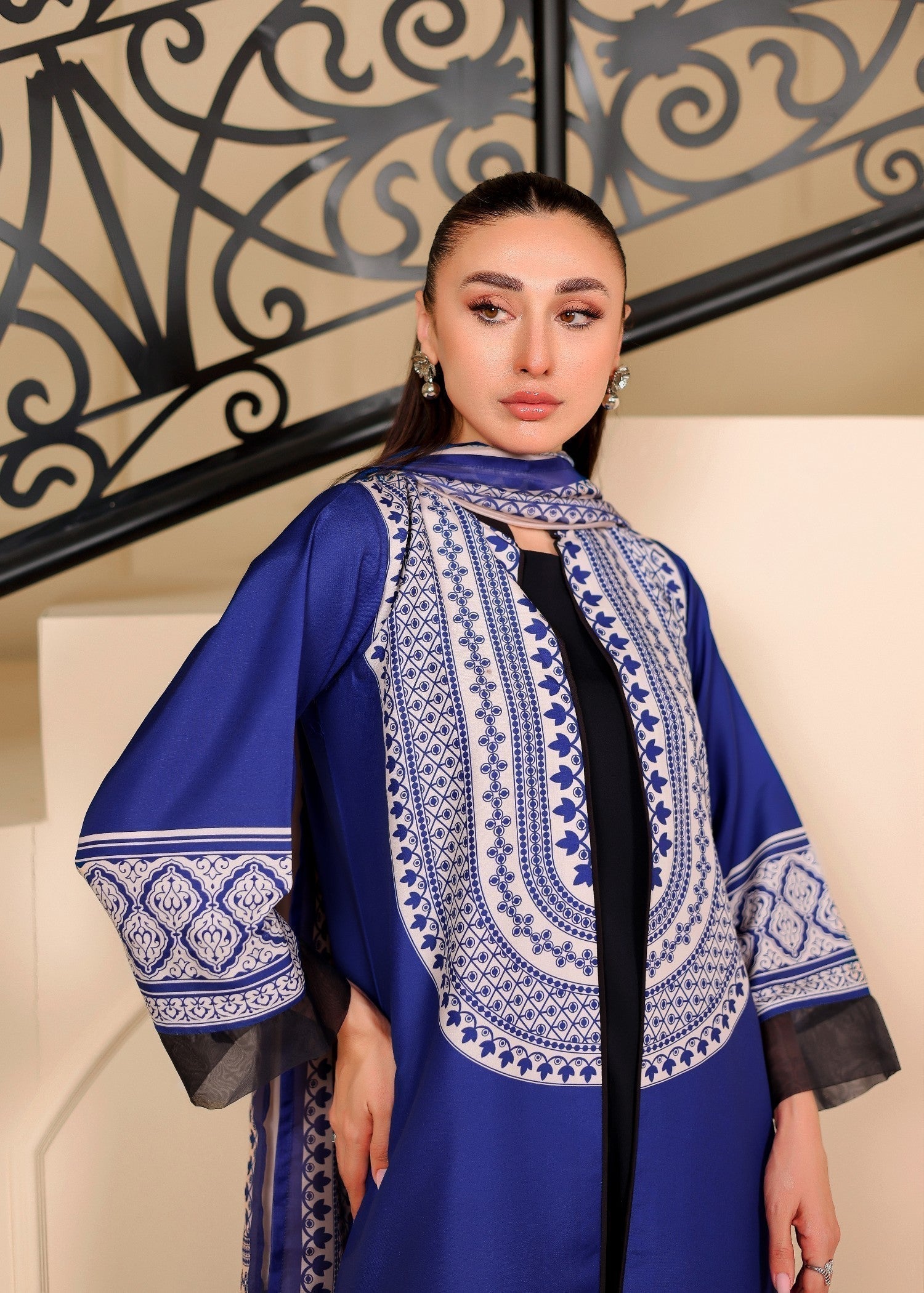 cambric Gown in Blue