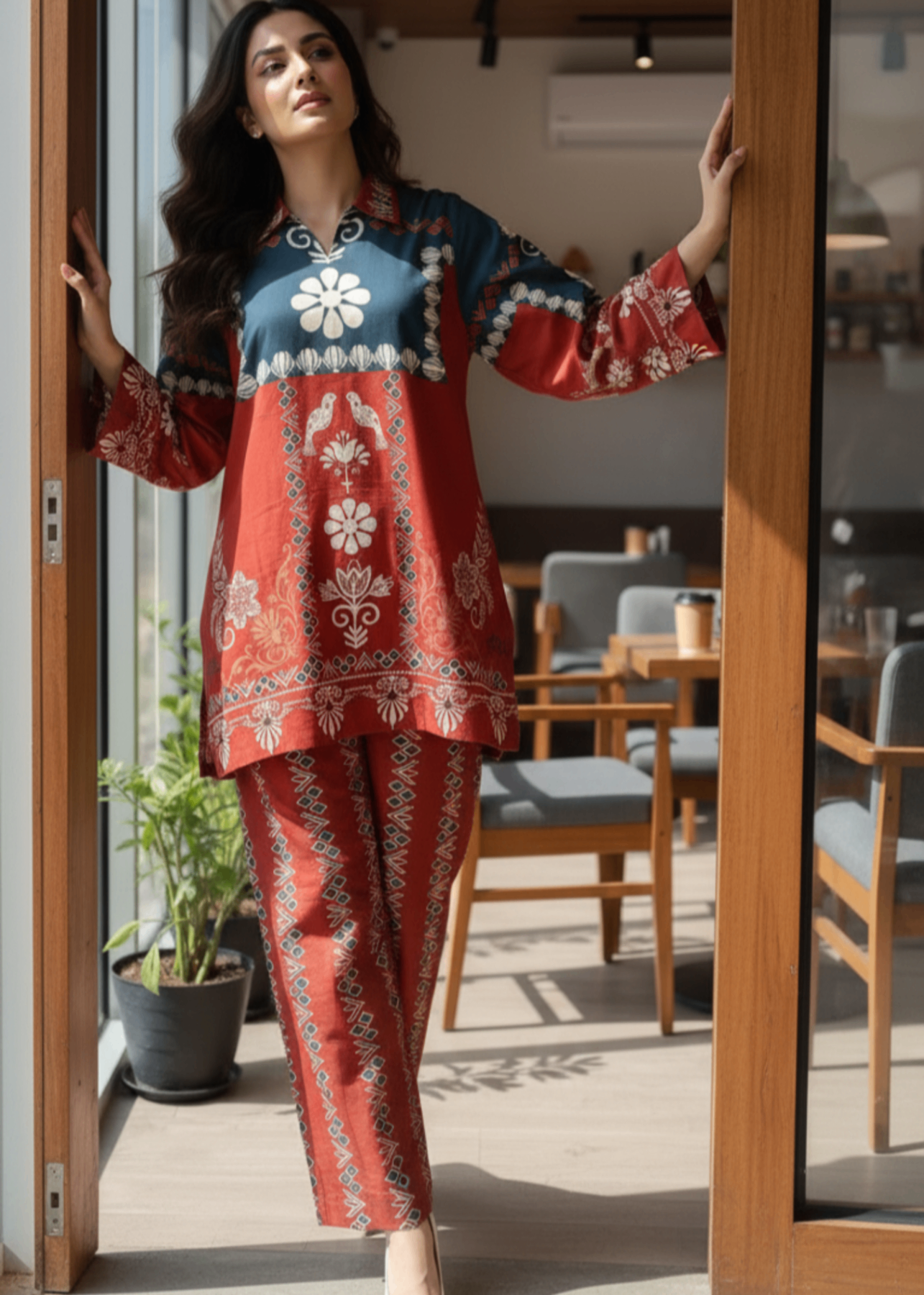 cambric Co Ord Sets in Rosewood