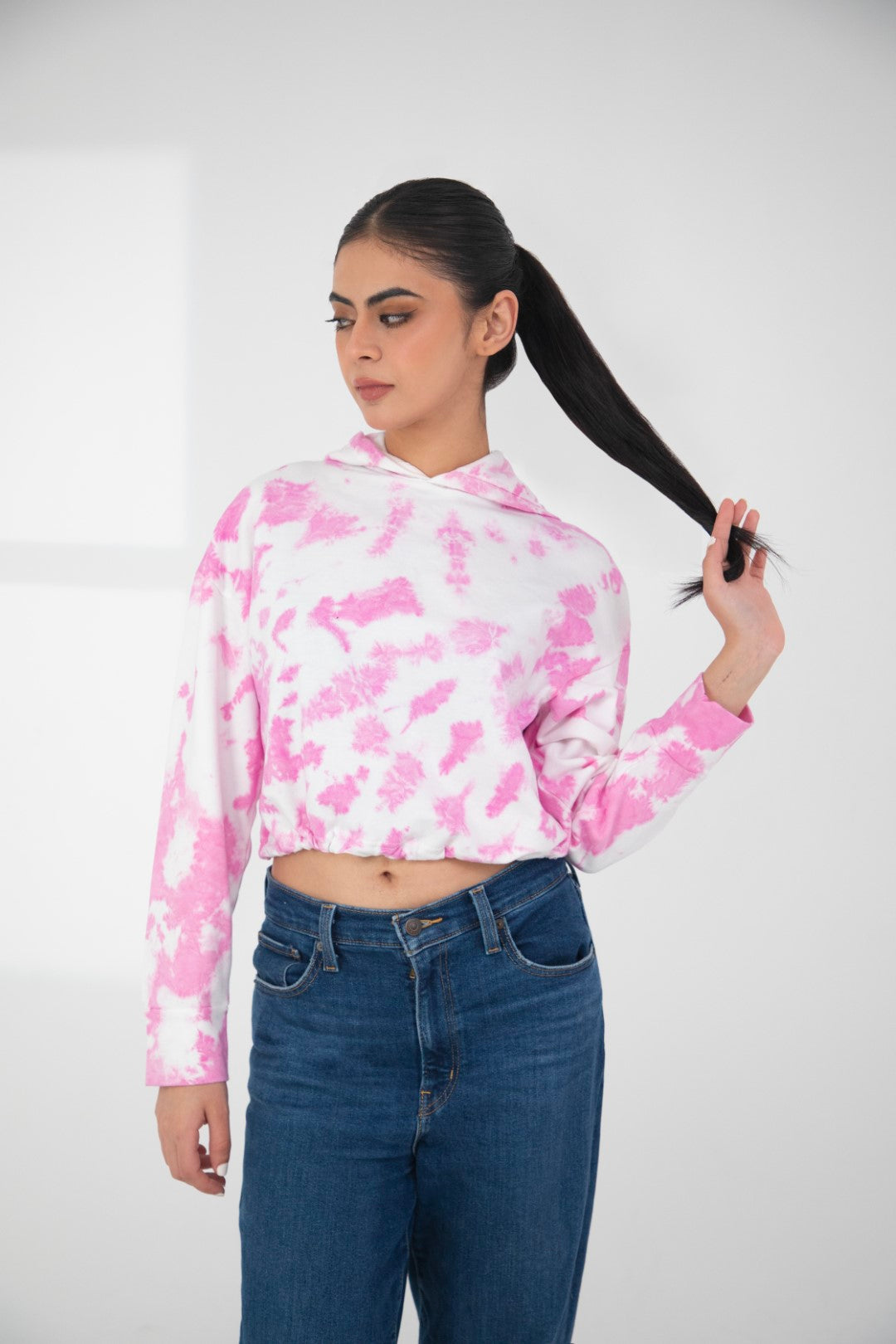terry Hoodie in Pink