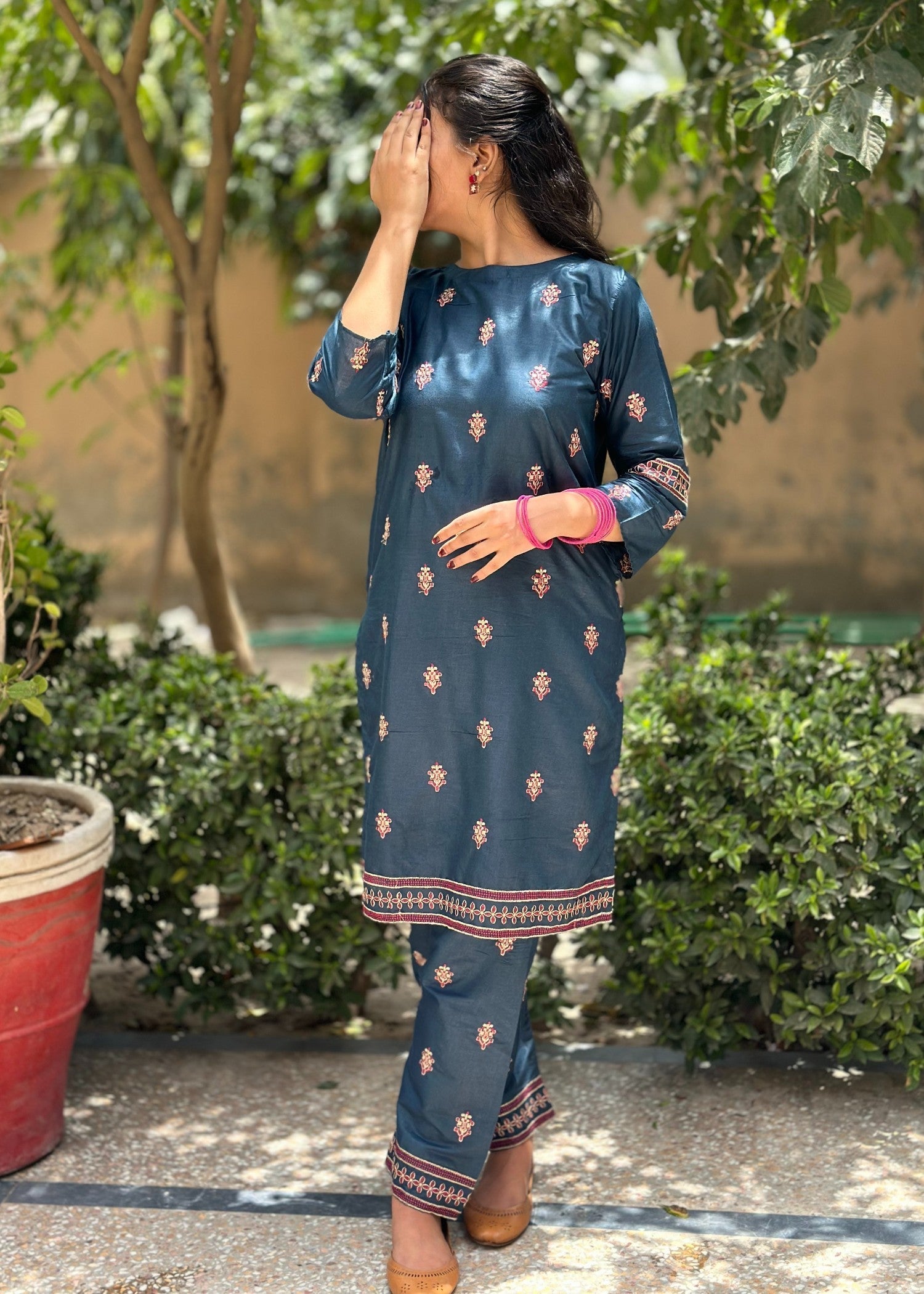 cotton Co Ord Sets in Teal