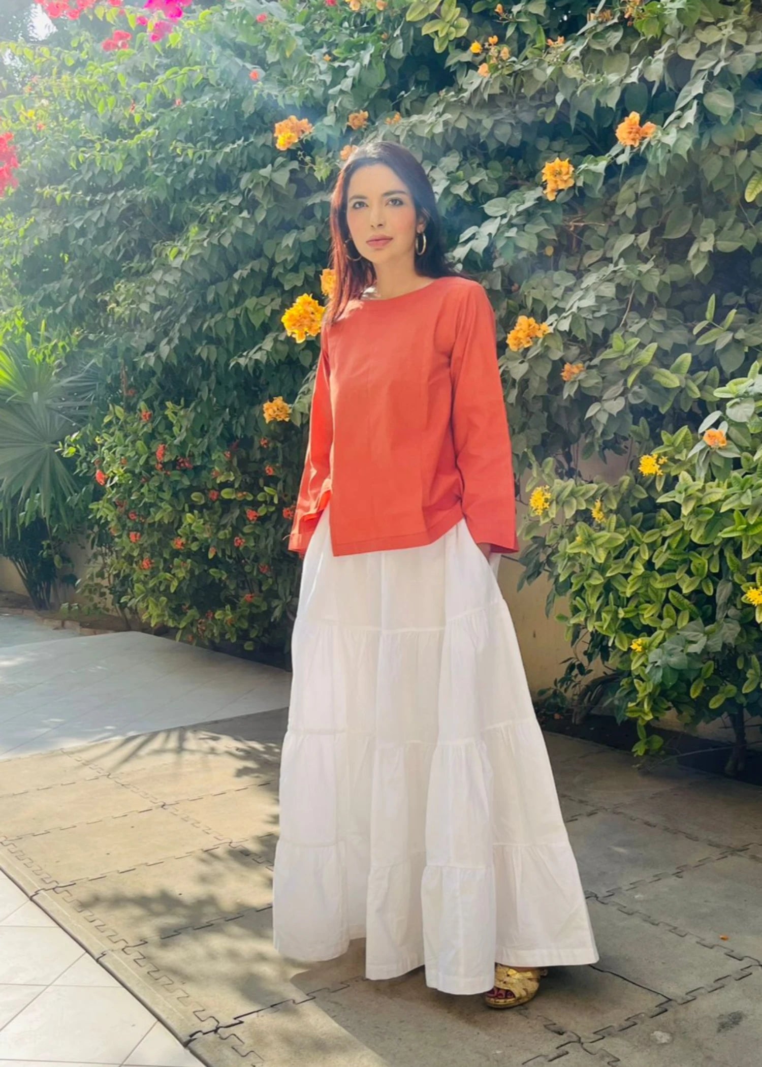 cotton Top in Rust orange