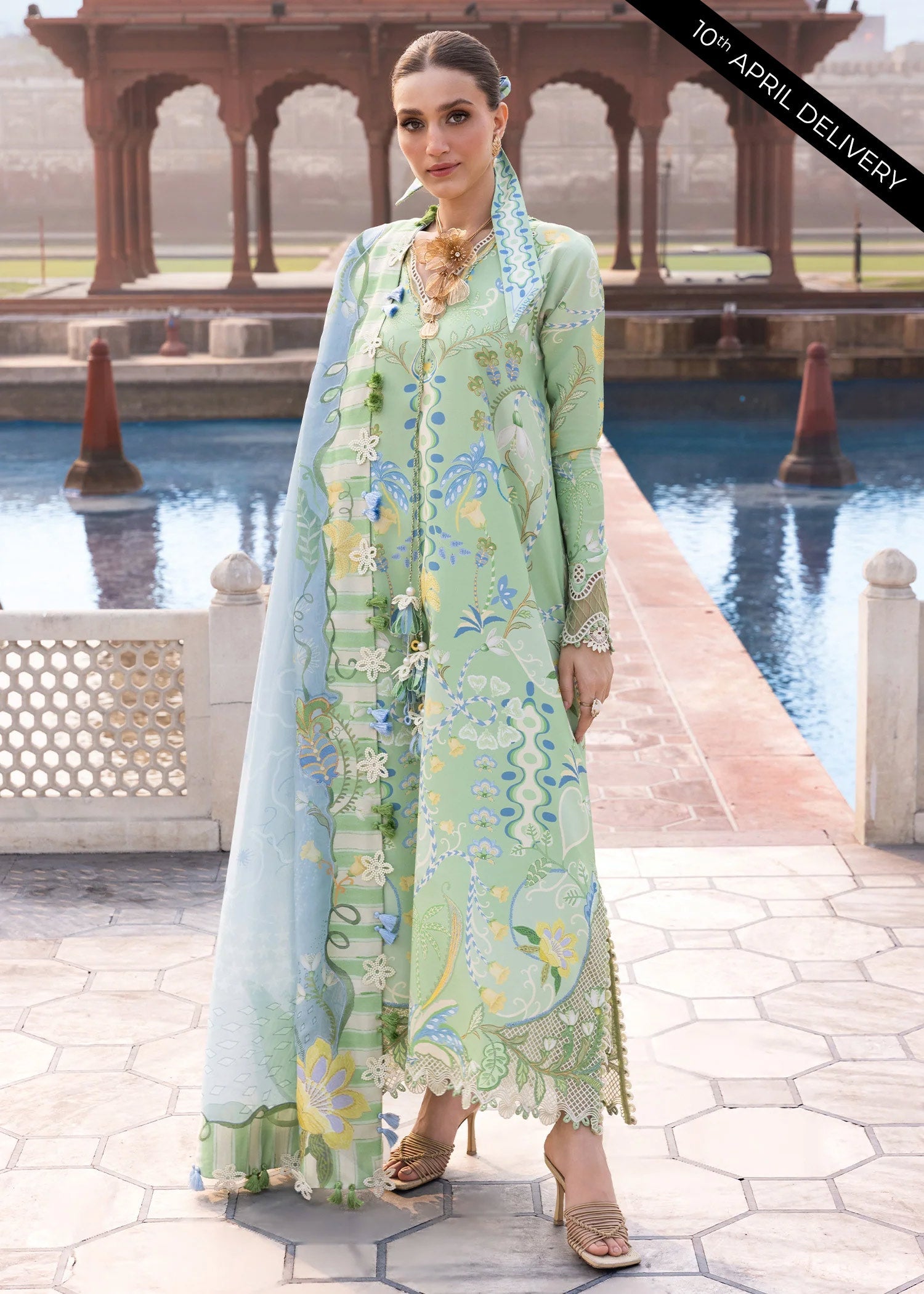 Flow Luxury Lawn – OUT OF MANY HEARTS-D6B