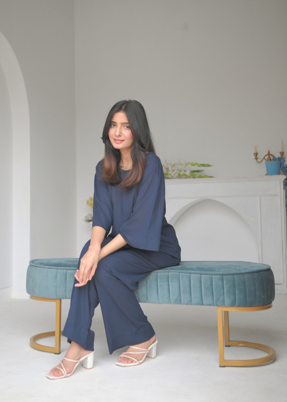georgette Co ord Sets in Blue