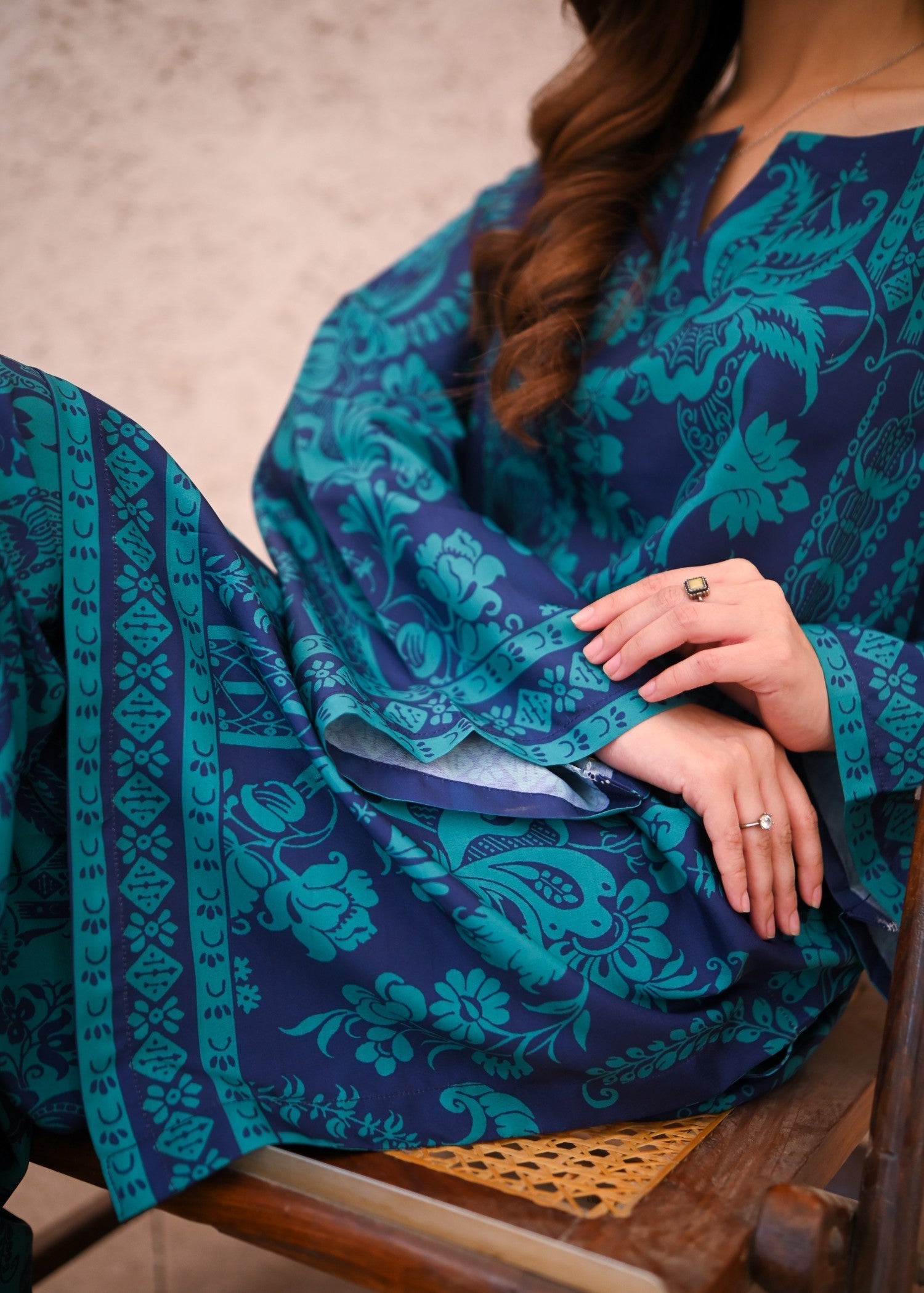 crepe Co Ord Sets in Teal