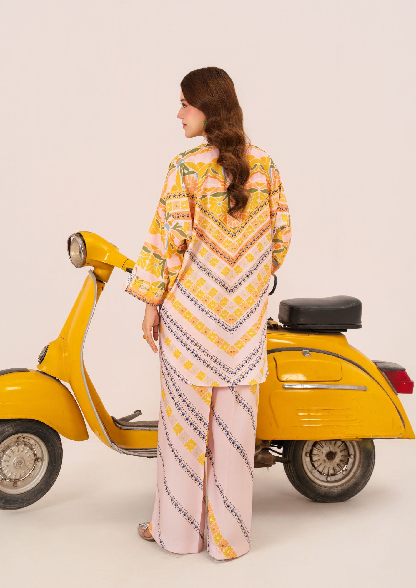 swiss cotton Co ord Sets in Yellow
