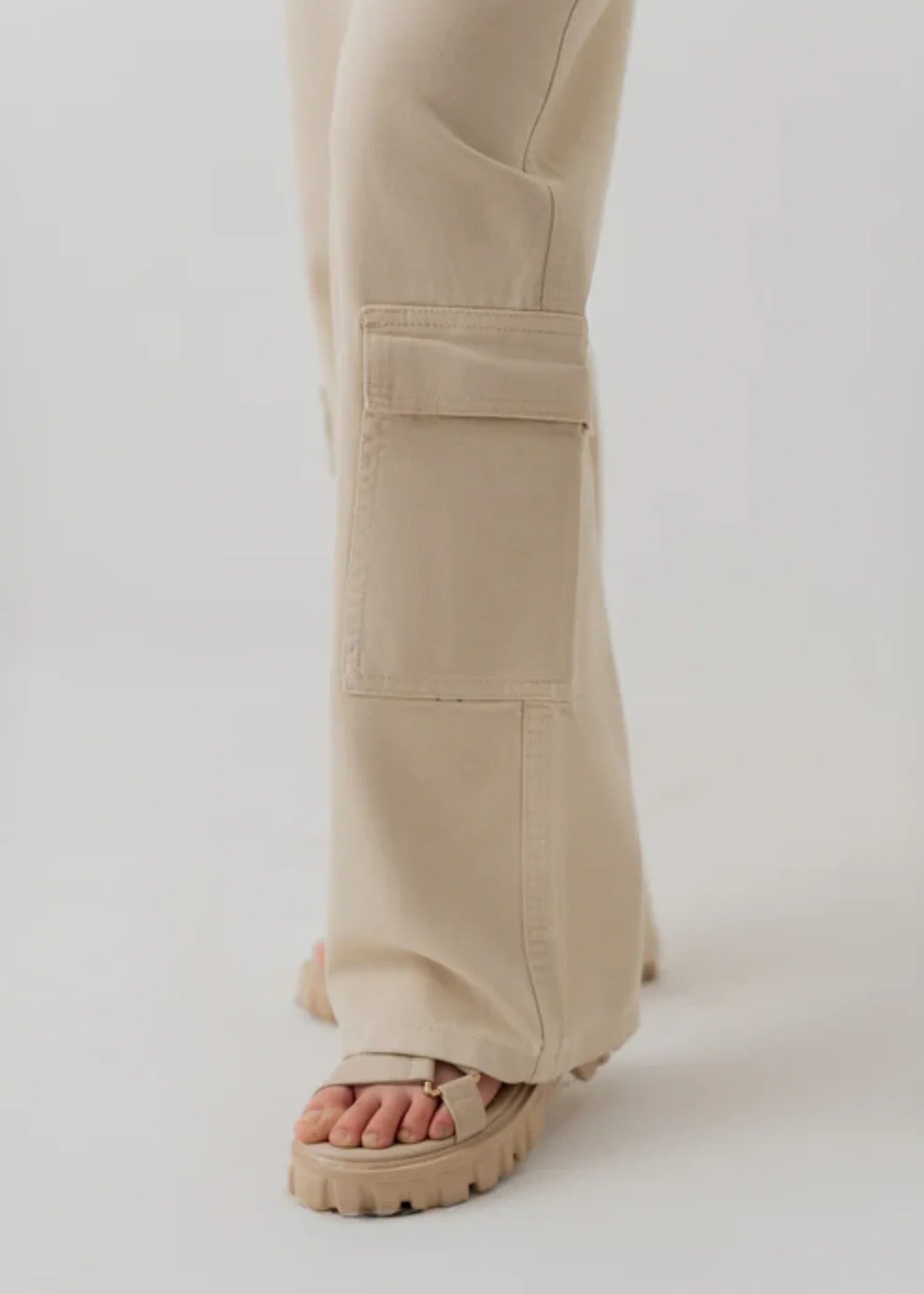 cotton Pants in Beige