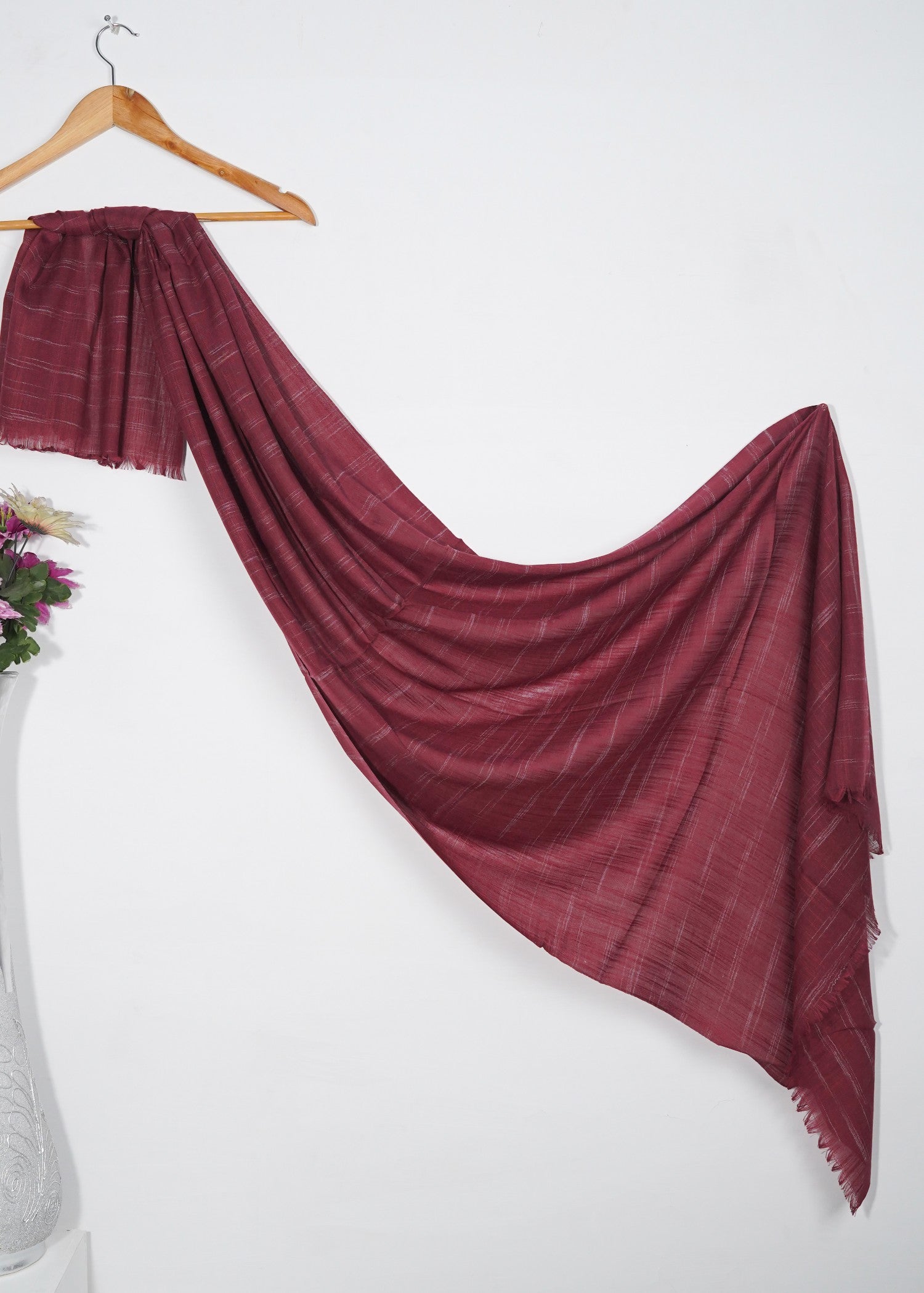 lawn Hijab in Maroon