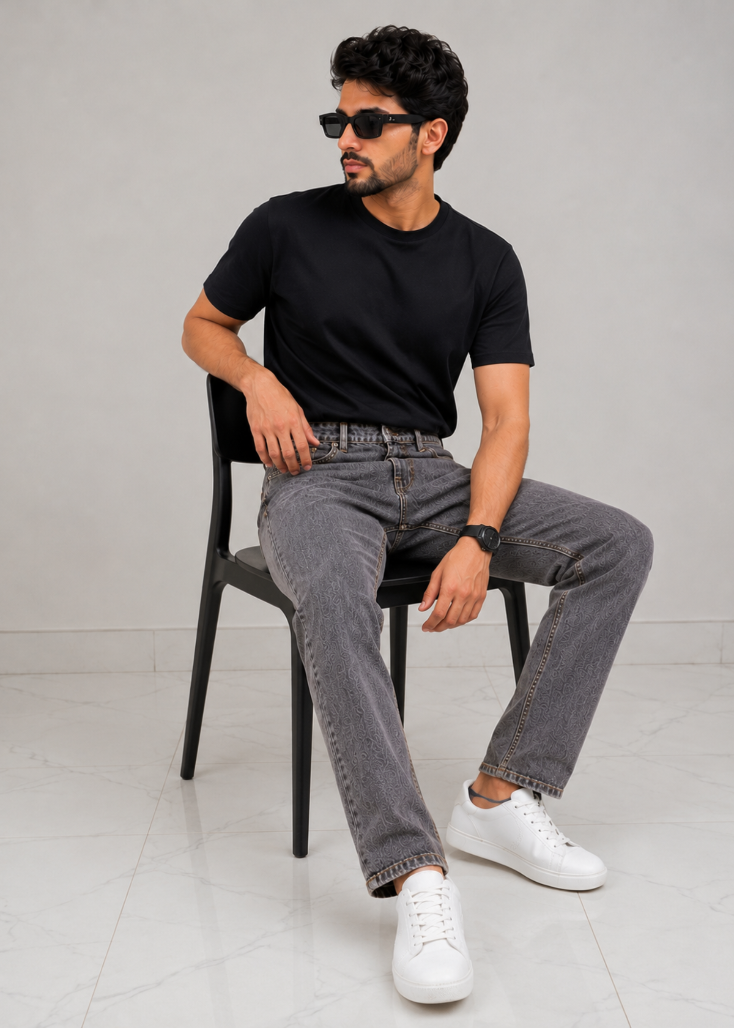 denim Jeans in Zinc grey
