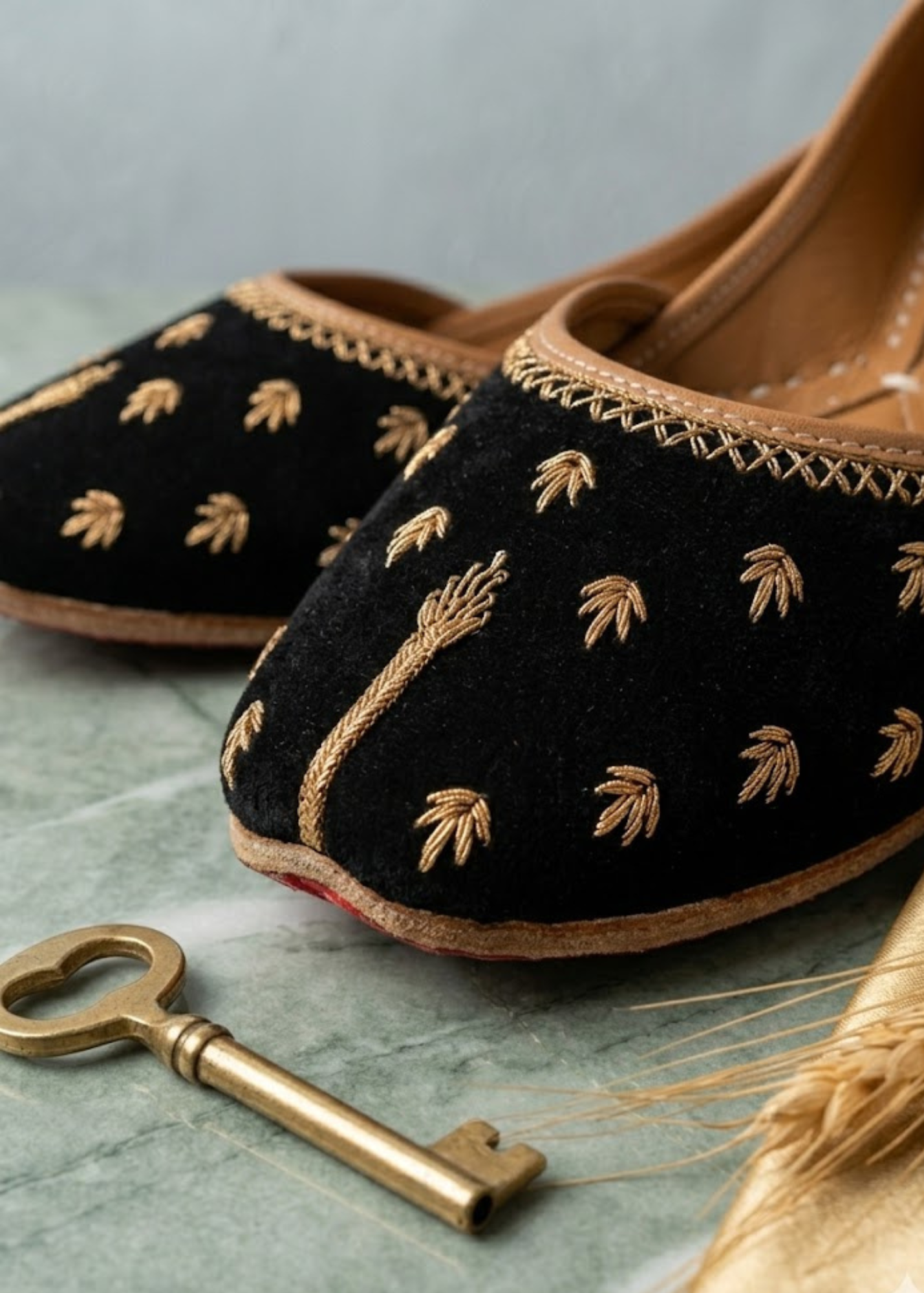 Khussa in Black by - High Quality Women Khussa RSE0100