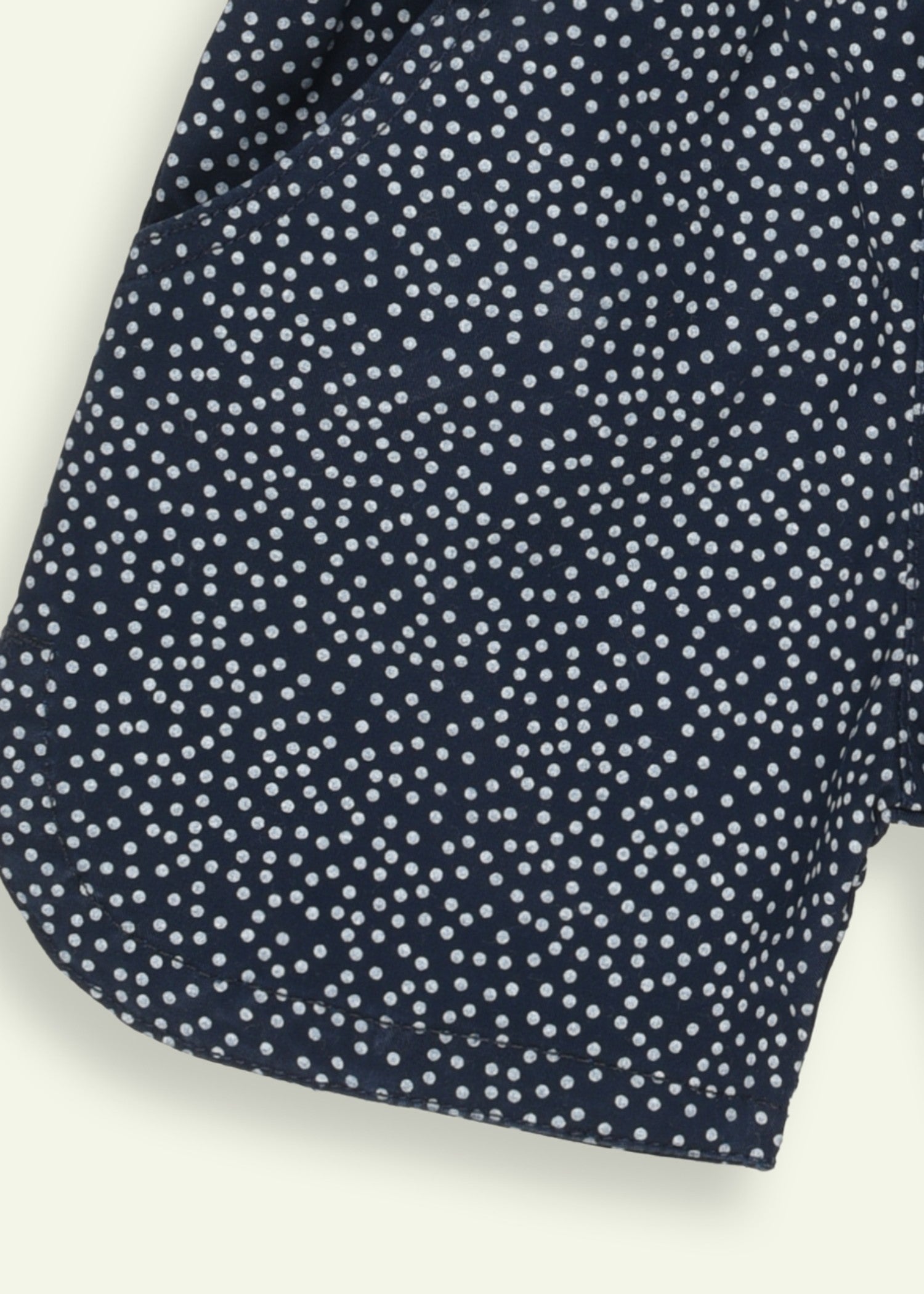 twill cotton Shorts in Navy blue