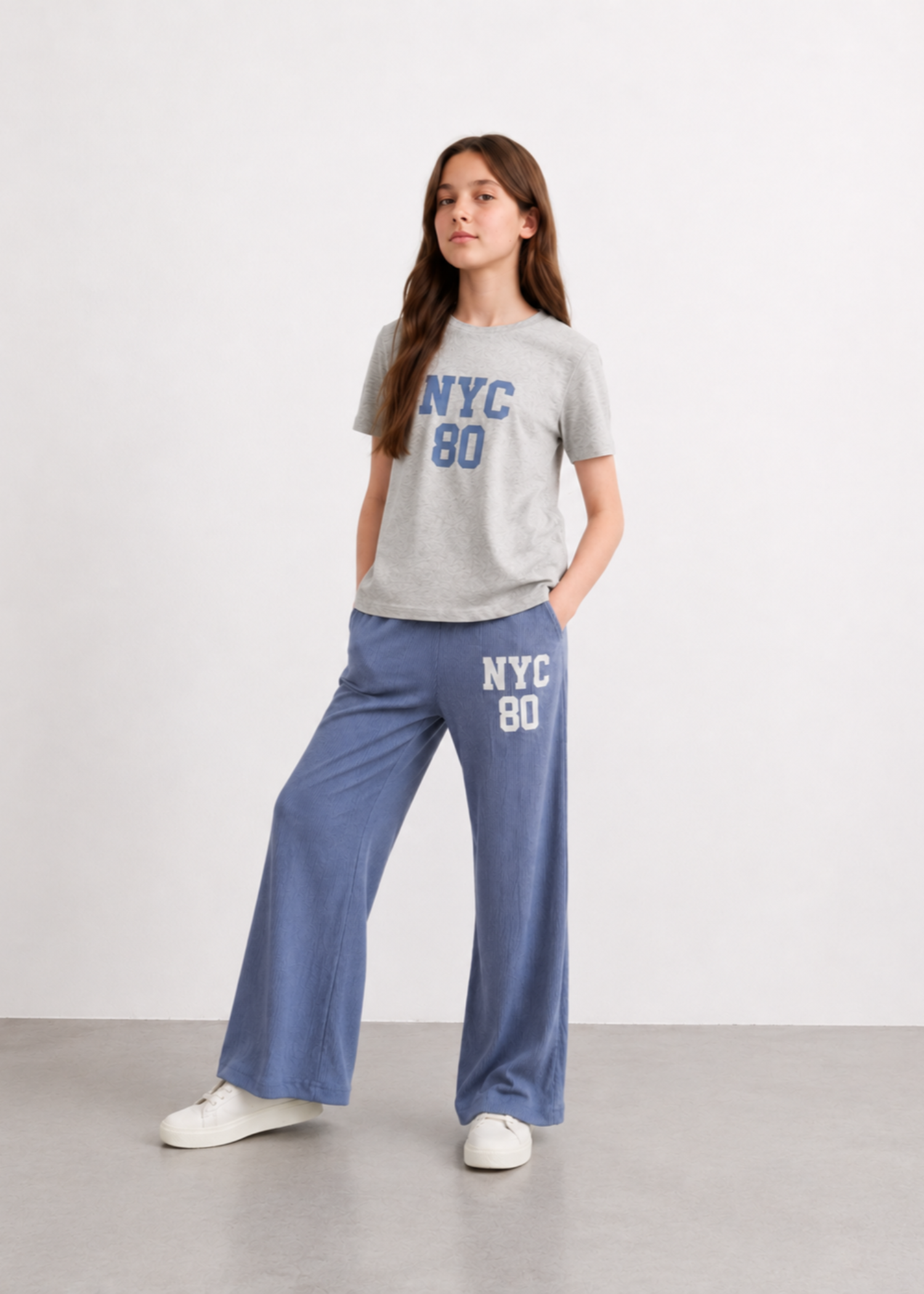 Co Ord Sets in Ash grey, light blue