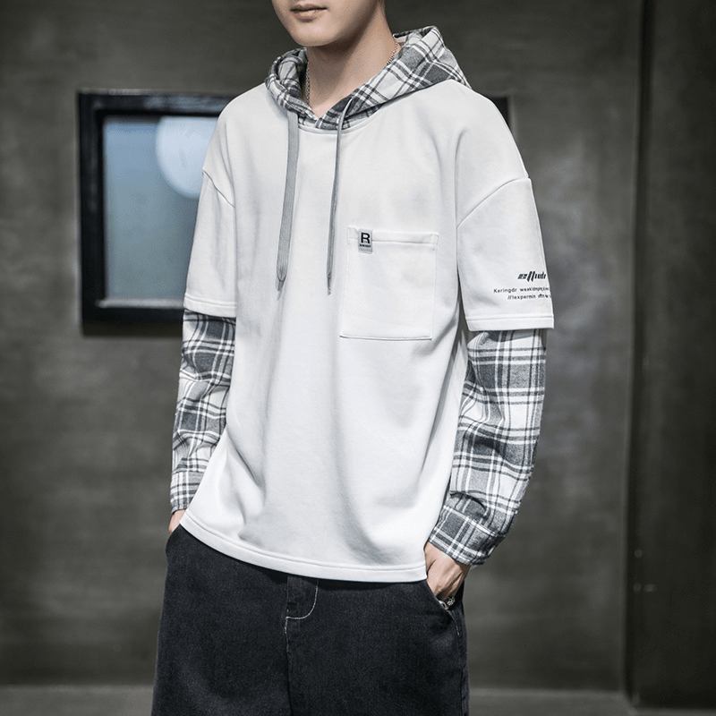 New Long-Sleeved Men'S Trendy Loose Bottoming Shirt Thin Sweater