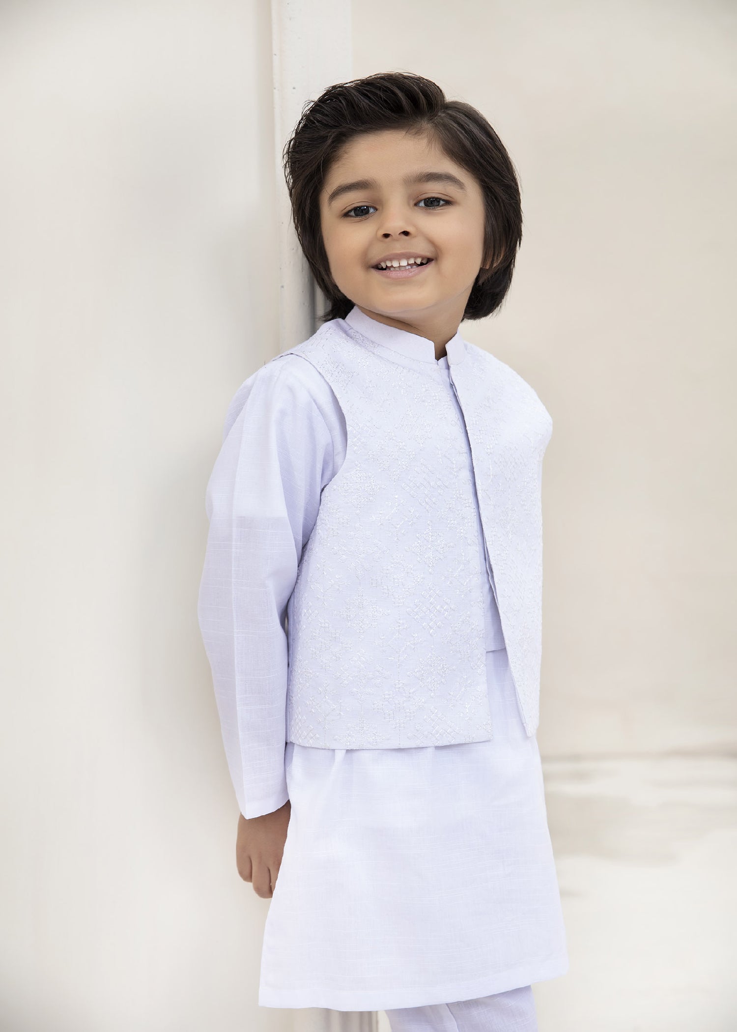 cotton Waistcoat in White