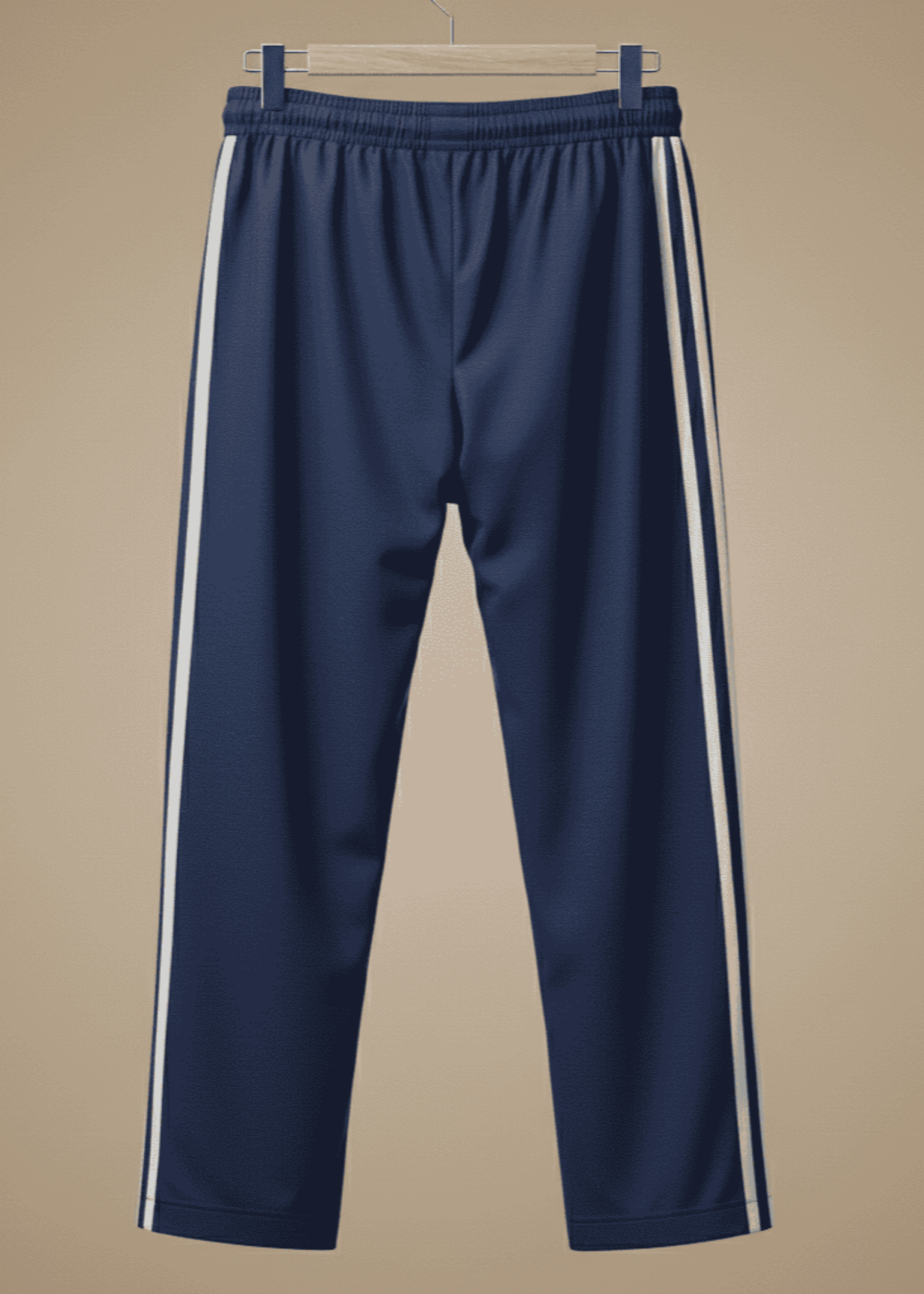 cotton jersey Trousers in Navy blue