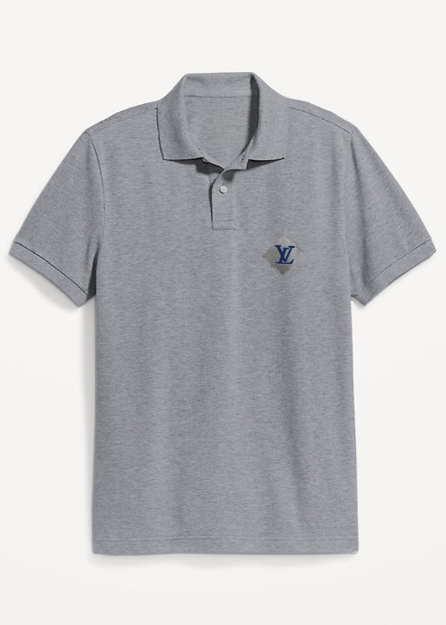 cotton pique Polo Shirt in Dark grey