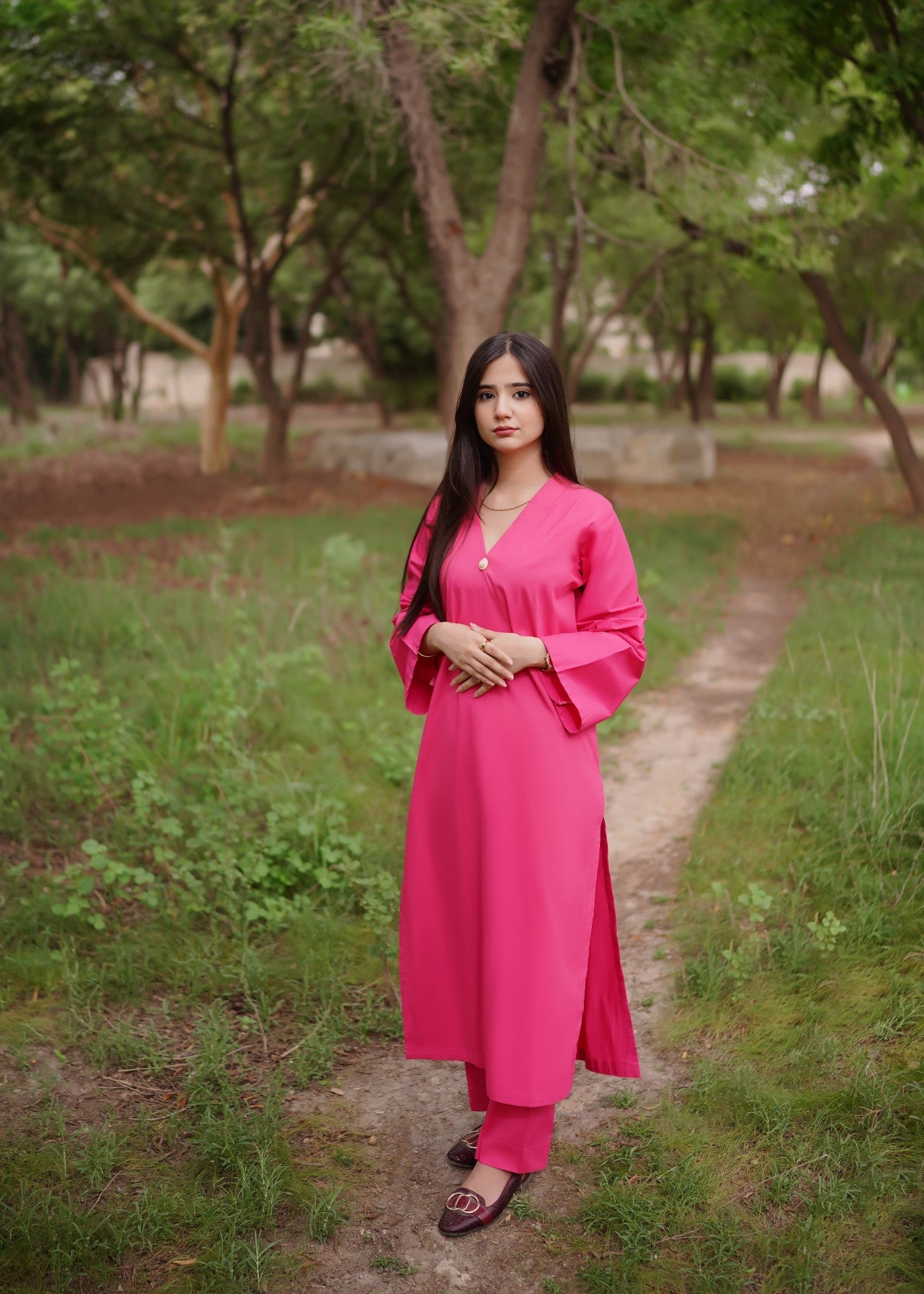 cotton Co Ord Sets in Bubblegum pink
