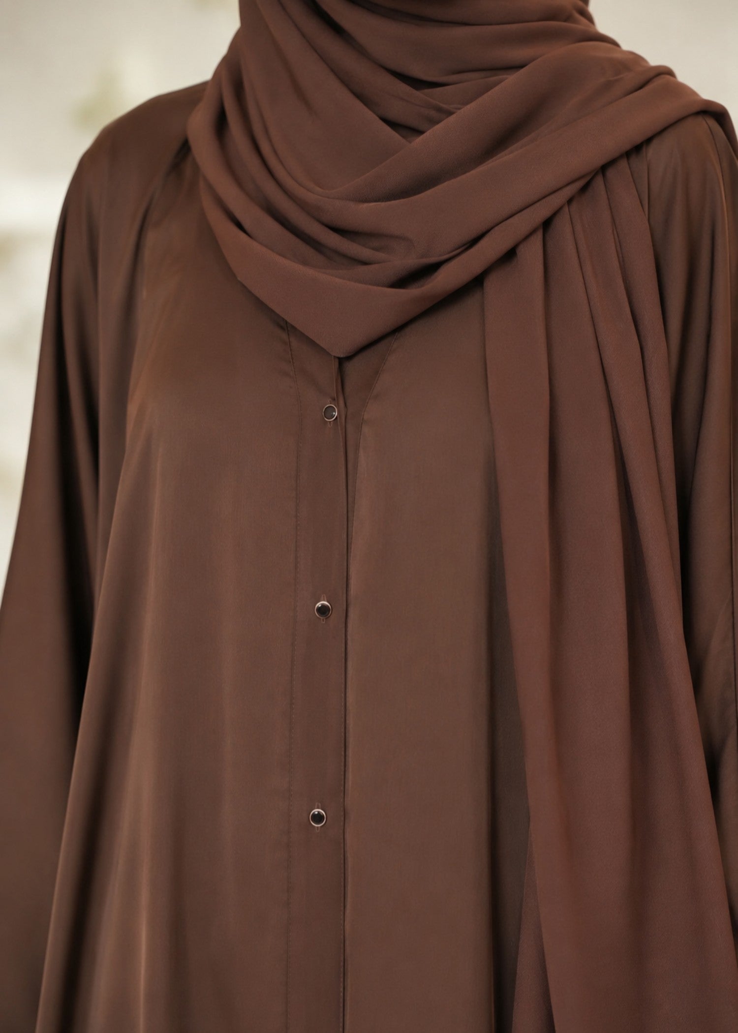 nidha Abaya in Walnut brown
